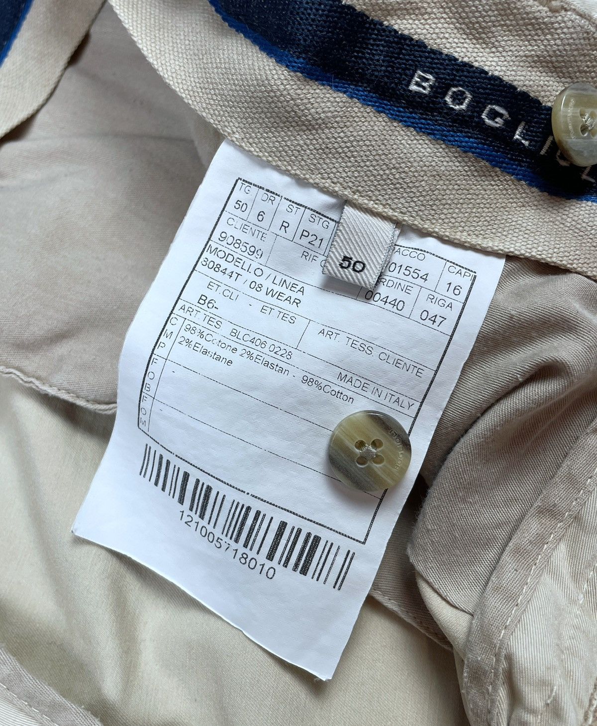 Boglioli Men's BOGLIOLI Milano Flat Front Beige Chino Pants Size 50 Size US 34 / EU 50 - 13 Thumbnail