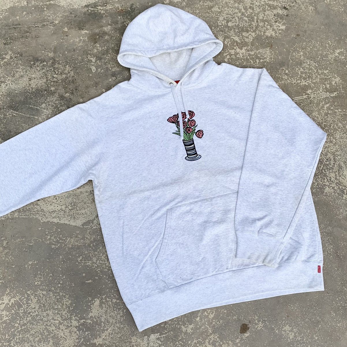 Supreme hoodie flowers hotsell