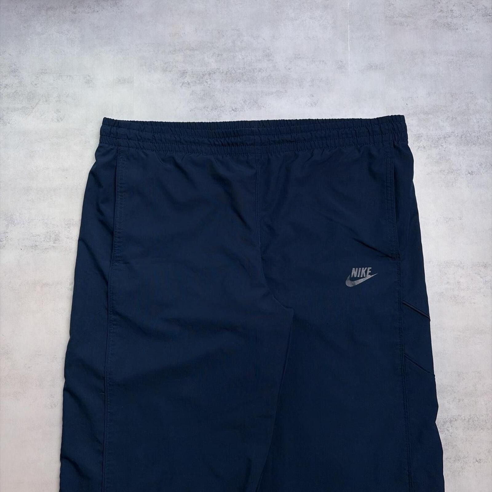 Nike Y2K Navy Nike Grunge Baggy Skater Trackpants Size US 36 / EU 52 - 3 Thumbnail