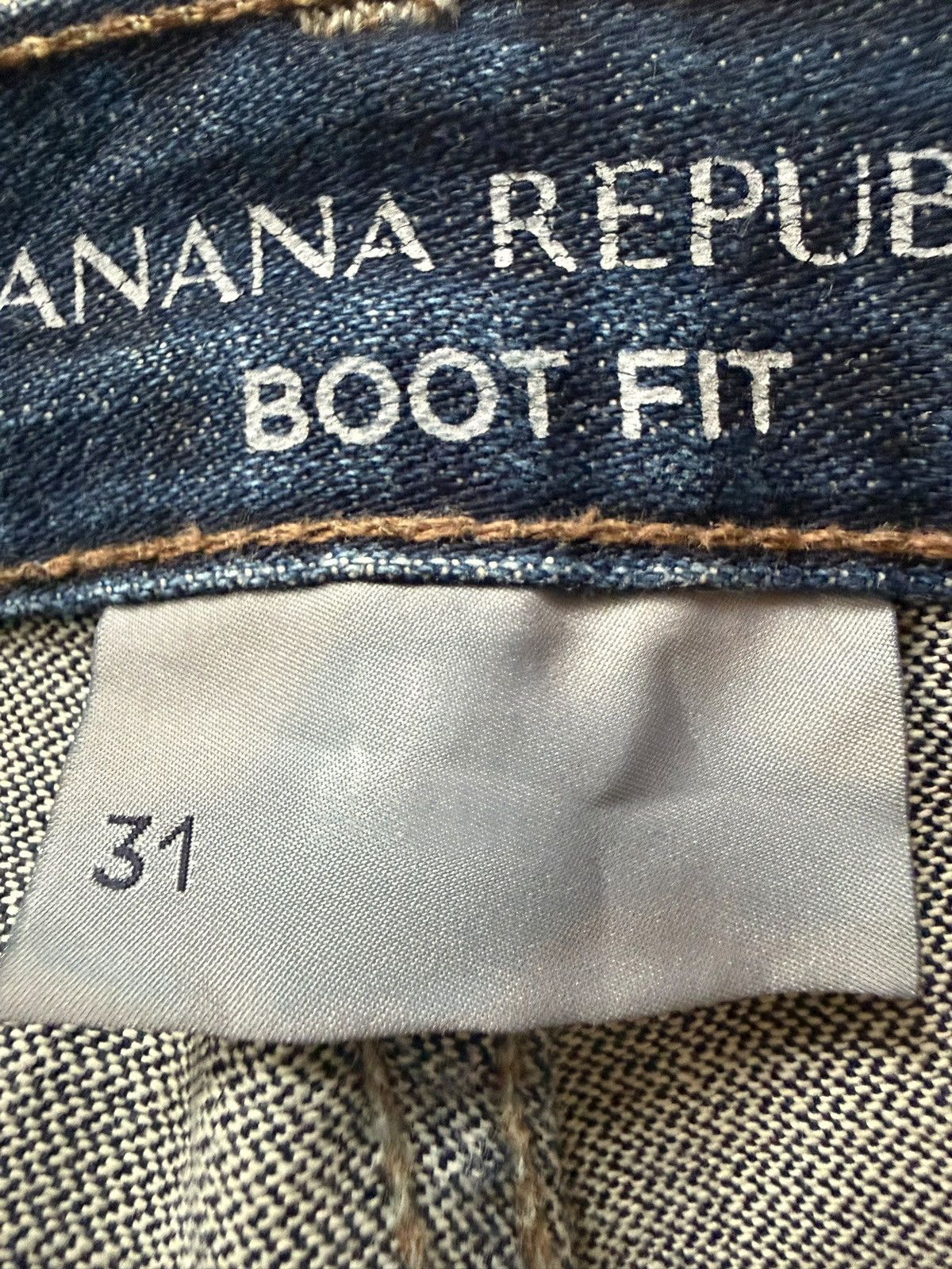 Banana Republic Vintage Banana Republic Faded Wash Distress Flare Jeans Size US 33 - 5 Thumbnail