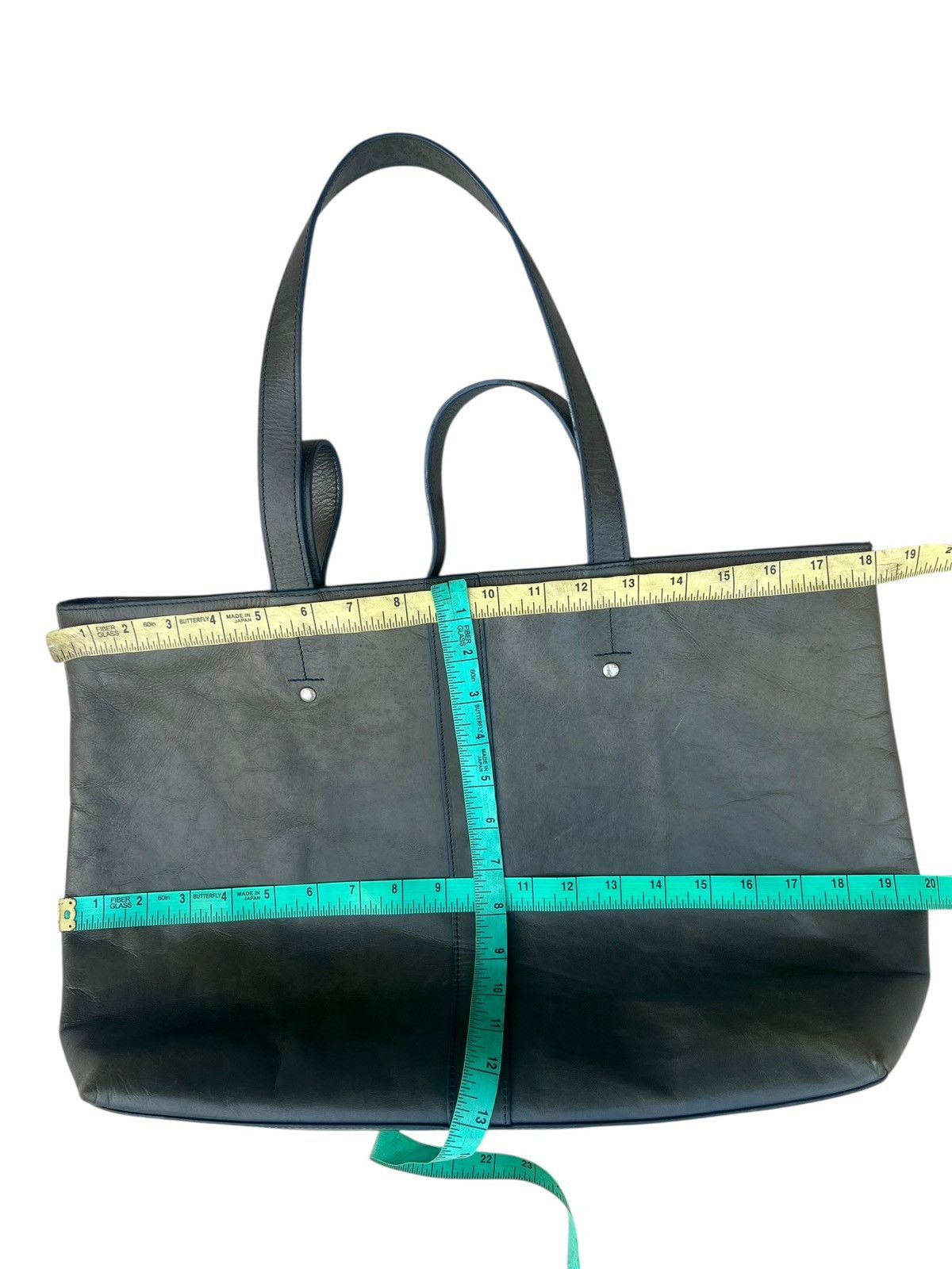 Tete Homme Tete Homme Japan Faded Patina All Leather Tote Bag Size ONE SIZE - 2 Thumbnail