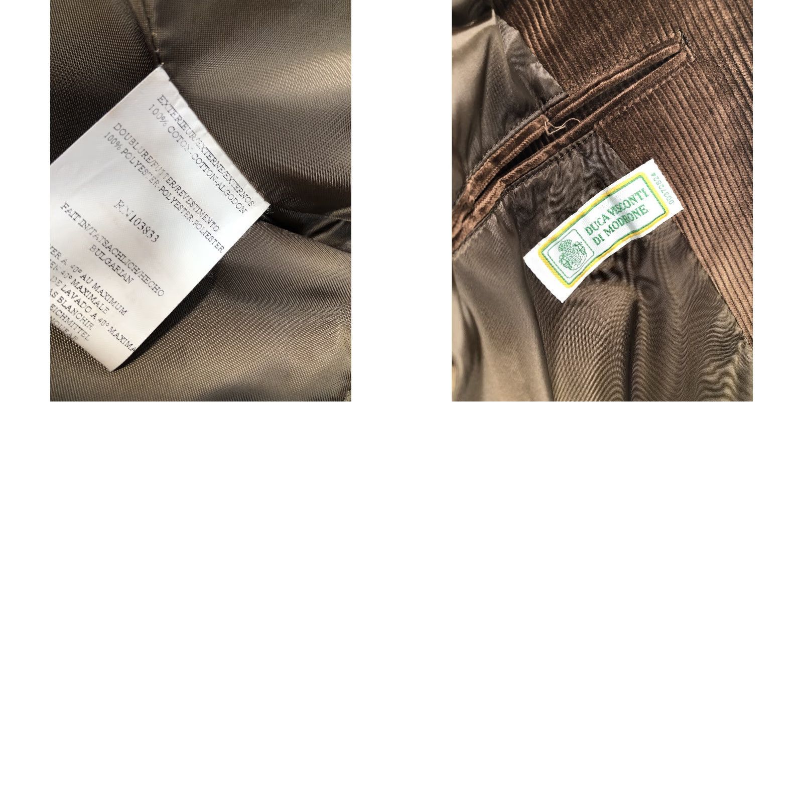 Vintage Beretta Blazer Shirt Corduroy Belted Back Elbow Patch Jacket 52 Brown Men Size 52R - 8 Thumbnail