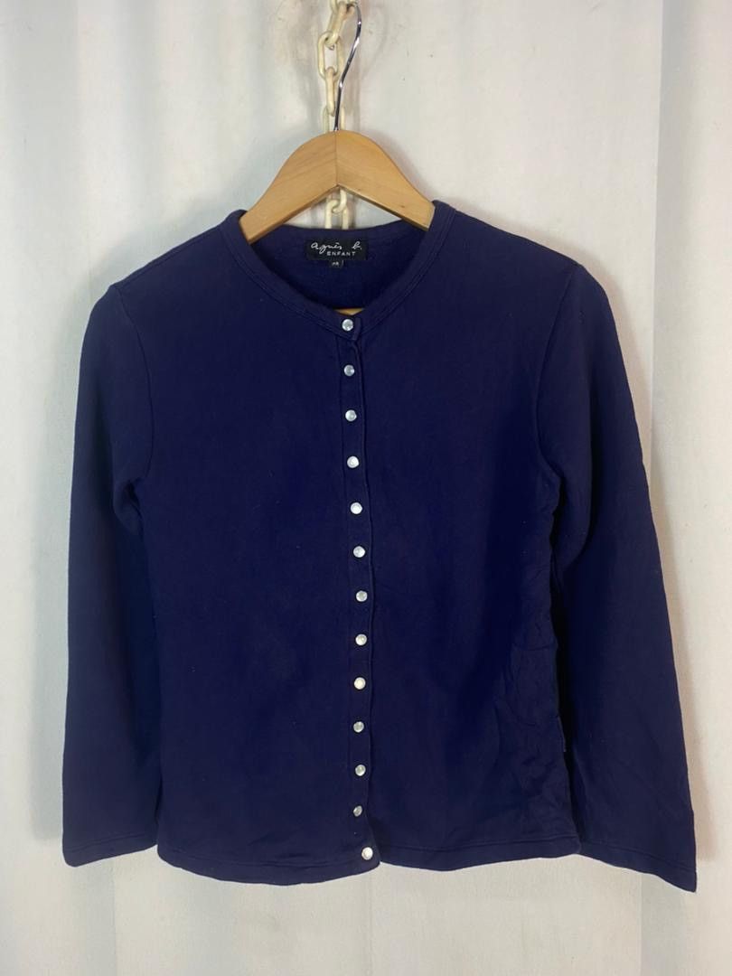 Designer × agnes b. Agnes B snap button long sleeve blouse shirt Size S / US 4 / IT 40 - 1 Thumbnail