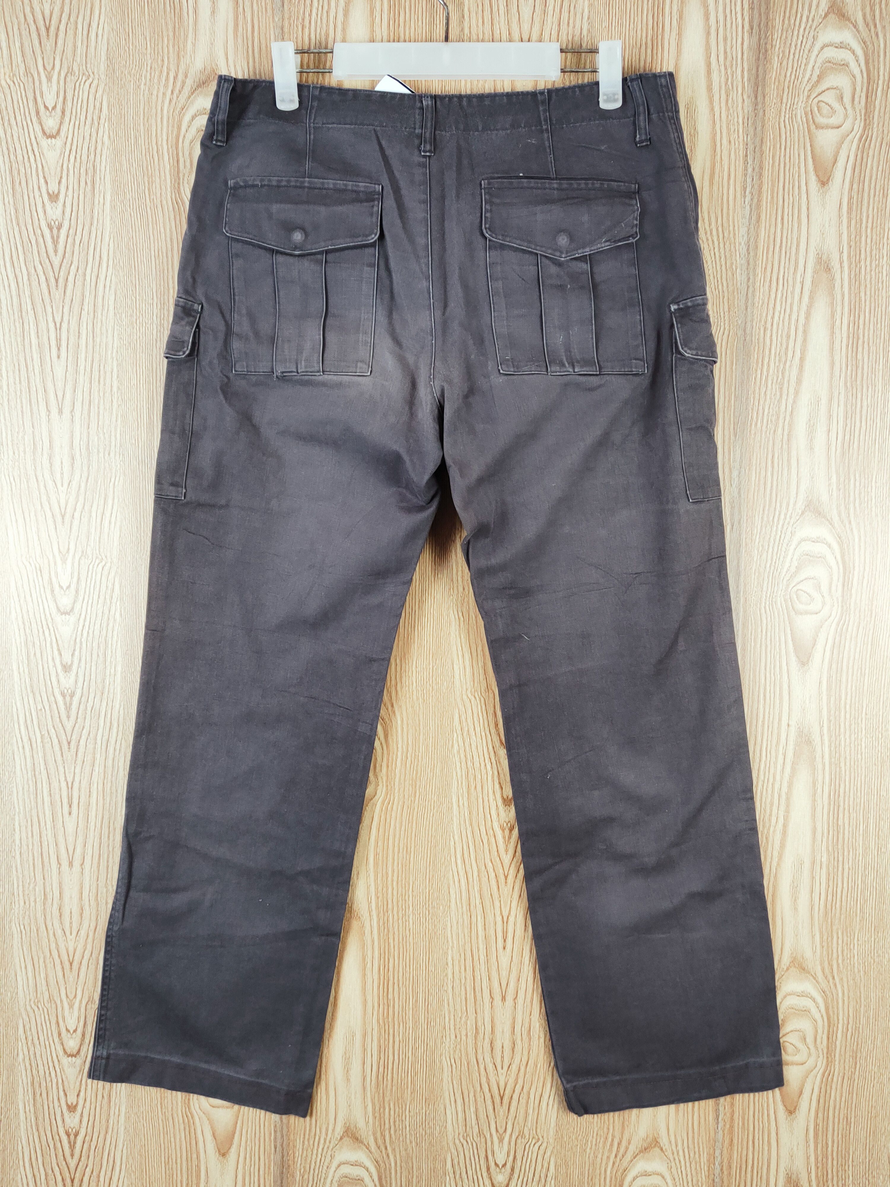 Japanese Brand Tabloid News Dark Blue Faded Multipocket Cargo Pants #W393 Size US 32 / EU 48 - 7 Thumbnail