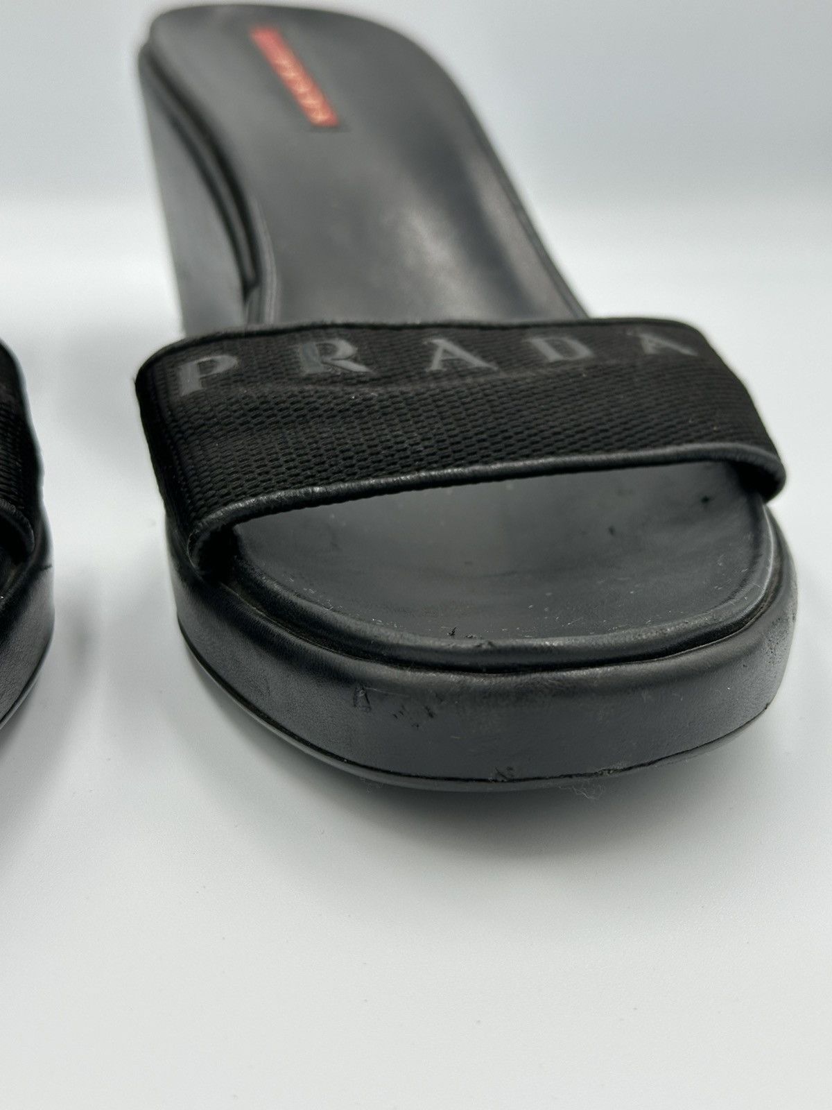 Prada Prada leather wedge sandals with dustbag Size US 8 / IT 38 - 13 Thumbnail