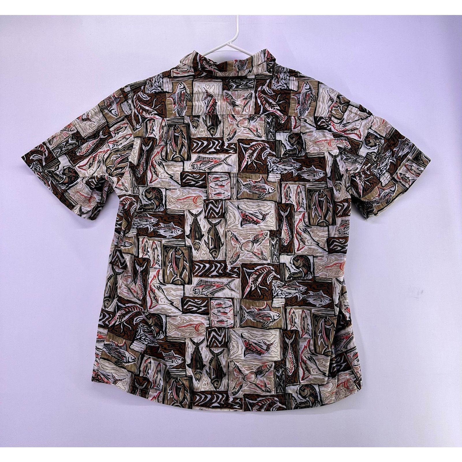 & Other Stories Tuna Fishing Theme Black Point Button Down Shirt Size XL Size US XL / EU 56 / 4 - 7 Thumbnail