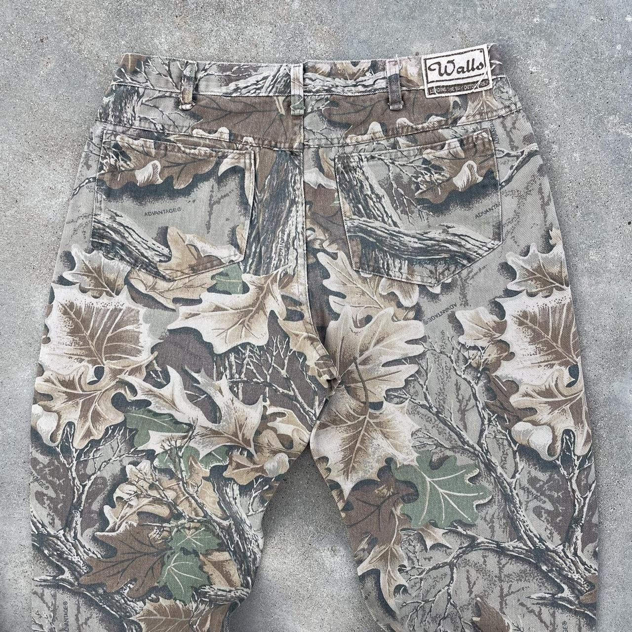 Japanese Brand × Vintage Crazy vintage essential 90s faded camo denim pants Size US 34 / EU 50 - 5 Thumbnail