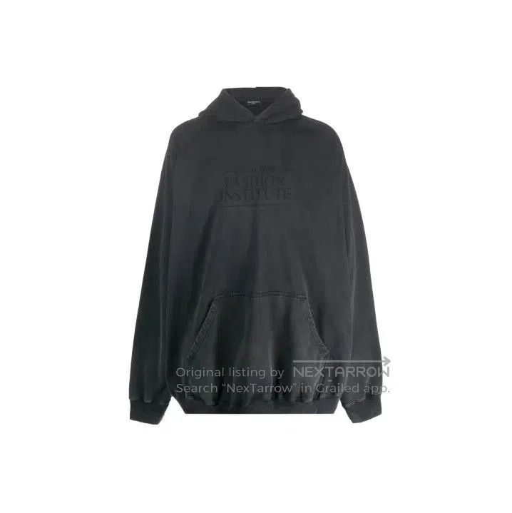 Balenciaga Balenciaga Black Logo Print Casual Hoodie. Size US L / EU 52-54 / 3 - 1 Thumbnail