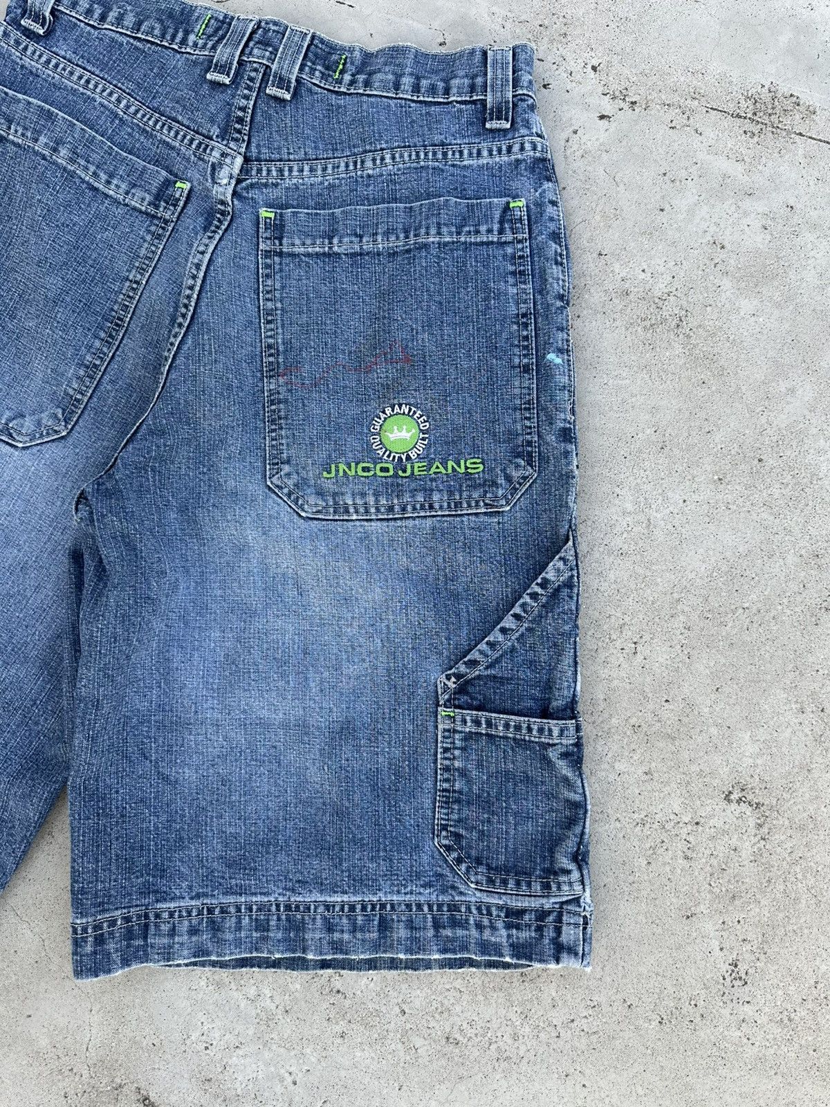JNCO × Vintage Vintage JNCO Jeans Baggy Denim Shorts Size US 31 - 4 Thumbnail