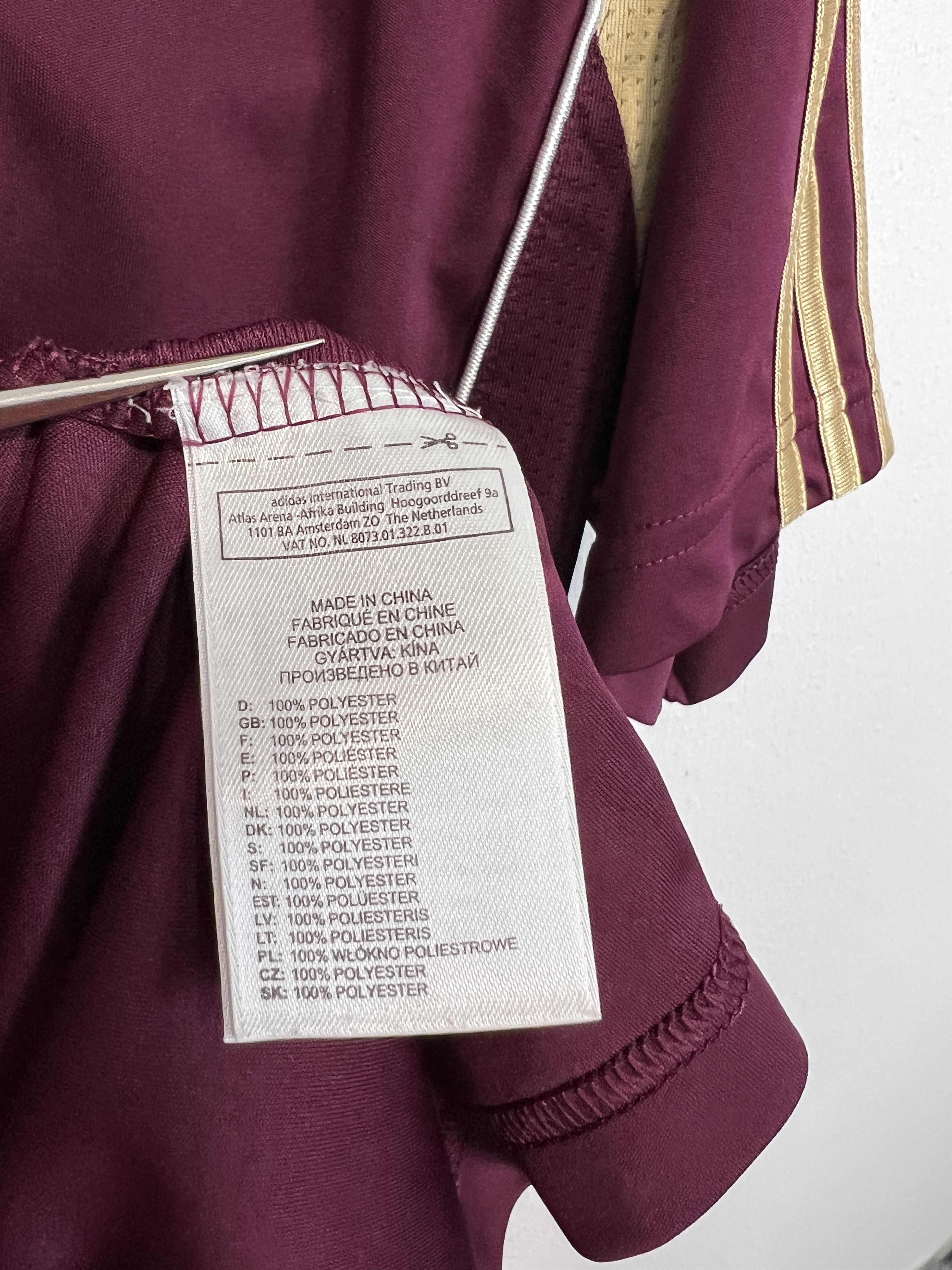 Adidas Lyon Special football shirt Soccer Burgundy Jersey Trikot Size US XL / EU 56 / 4 - 8 Thumbnail