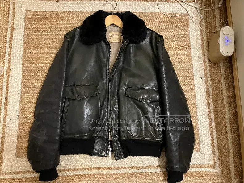 Schott Schott 674 Black Air Force Jacket Size US M / EU 48-50 / 2 - 1 Thumbnail