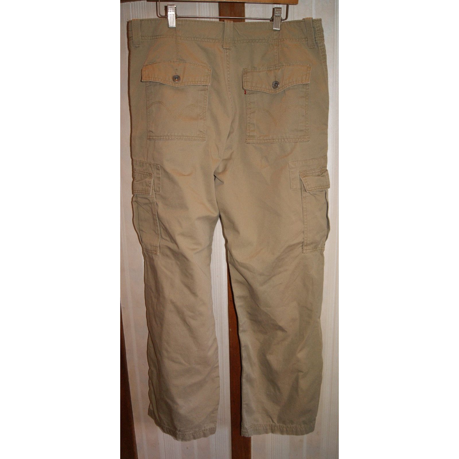 Levi's VTG Men’s Levi's Loose Straight Cargo Pants 36/34 Tan Khaki Size US 36 / EU 52 - 2 Thumbnail