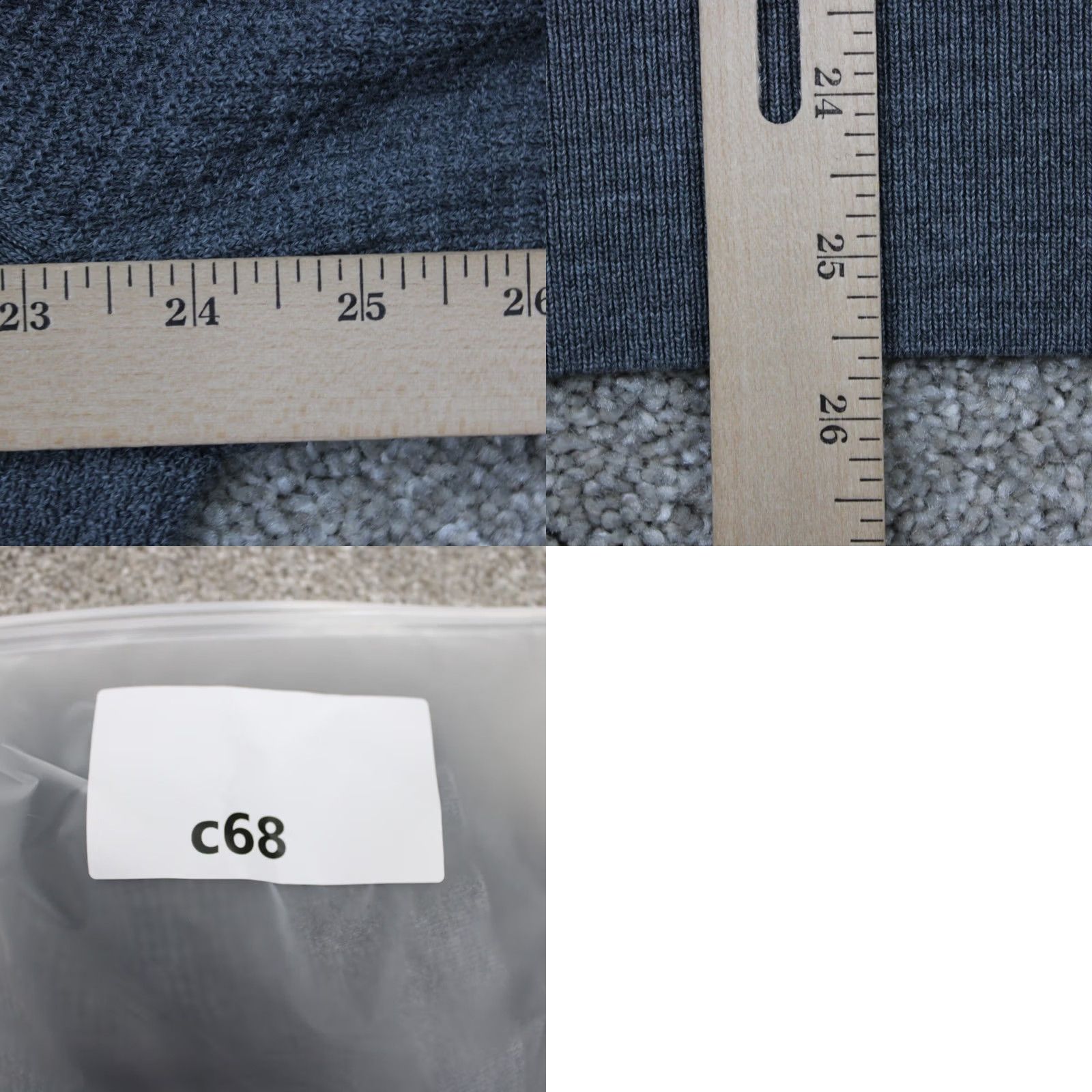 Vineyard Vines Vineyard Vines Wool Sweater Mens Large Gray 1/2 Zip L/S Pullover Size US L / EU 52-54 / 3 - 9 Thumbnail