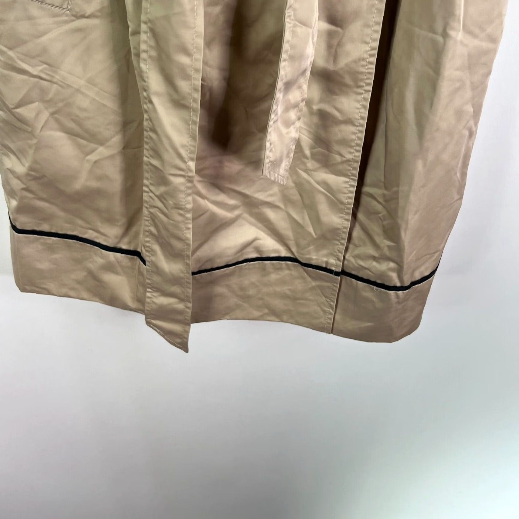 Max Mara VINTAGE Max Mara Trench Coat Women's Size M Beige Short Sleeve Belted Cotton Blend Classic Designer Size 32" / US 10 / IT 46 - 5 Thumbnail