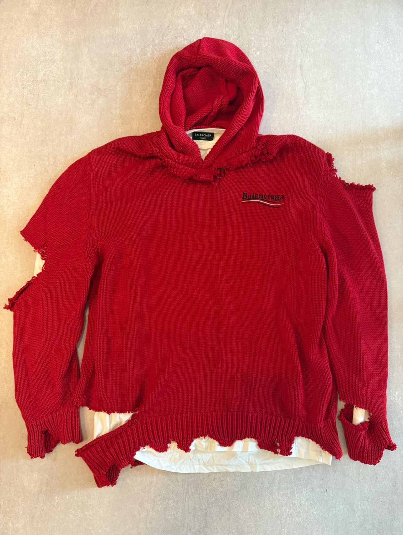 Balenciaga Balenciaga Knit Hoodie Size US M / EU 48-50 / 2 - 1 Thumbnail