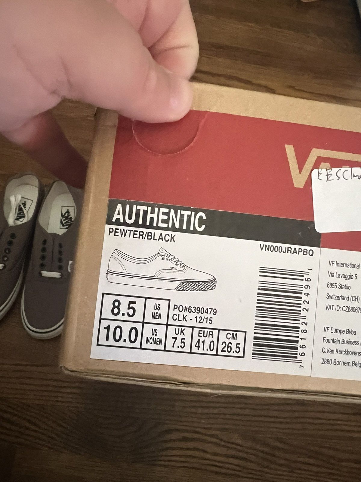 Vans VANS Authentic Grey White Canvas Skate Sneaker Mens 8.5 Size US 8.5 / EU 41-42 - 8 Thumbnail