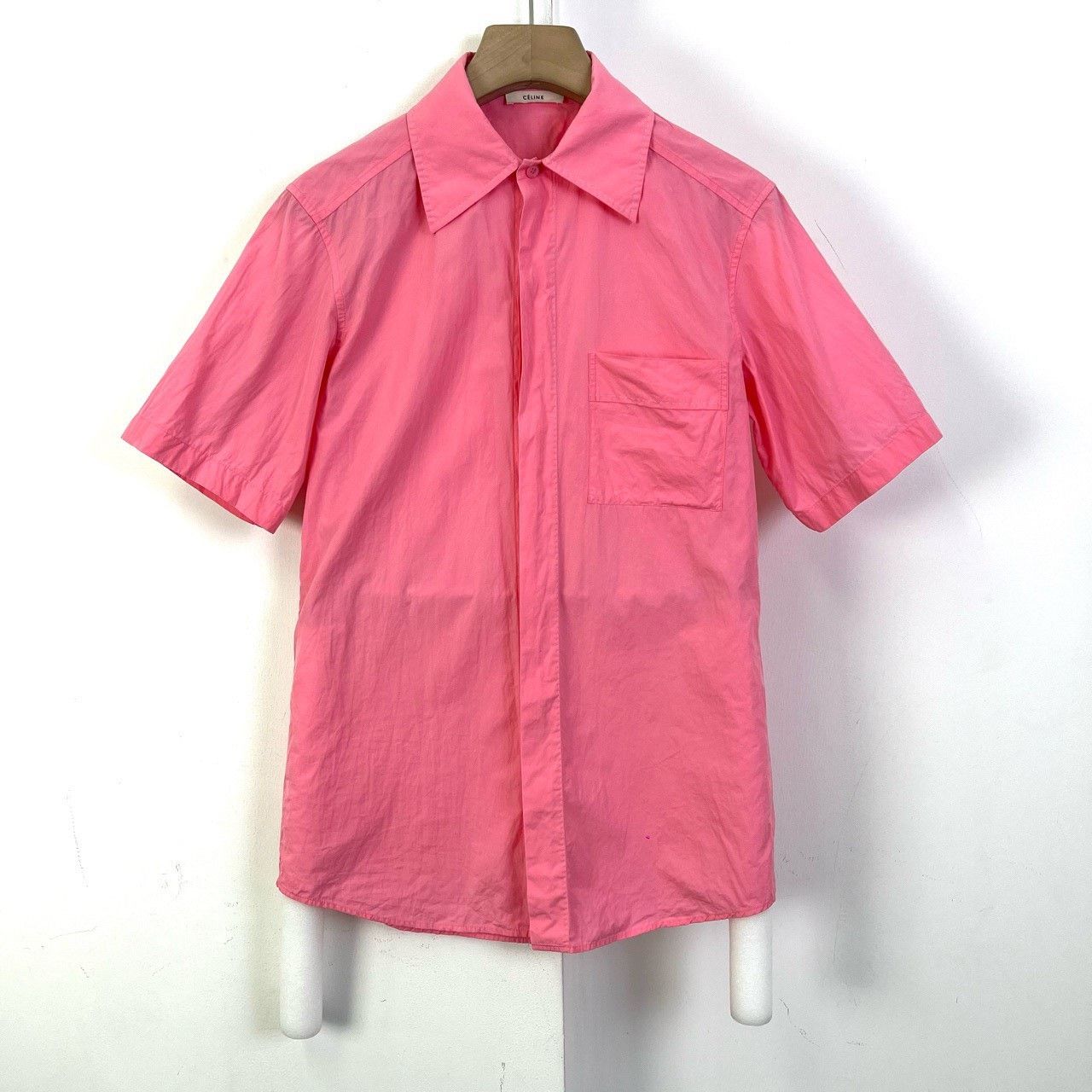 Celine Celine Pink Short Sleeve Shirt Size XS / US 0-2 / IT 36-38 - 1 Thumbnail
