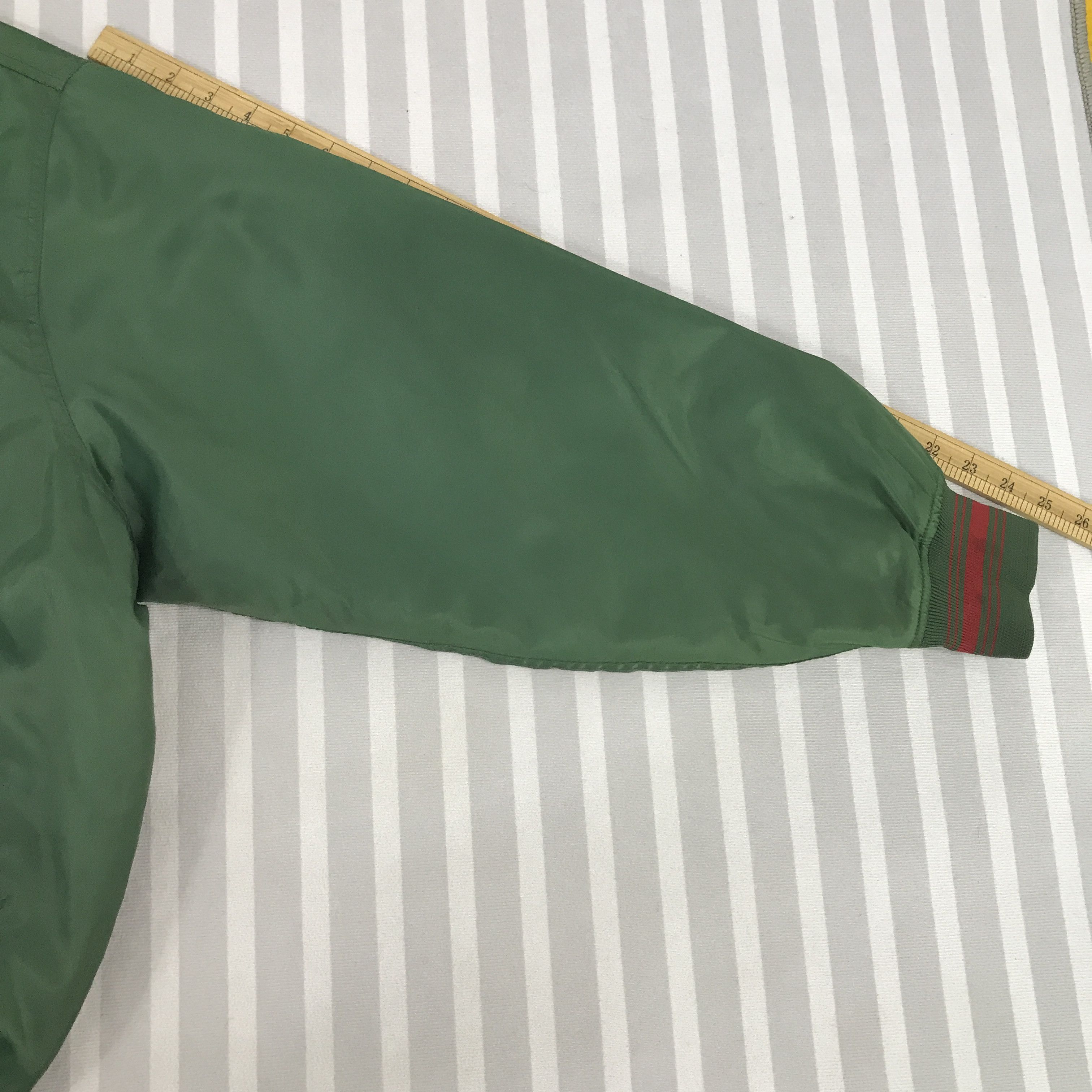 Converse × Vintage Vintage Converse All Star Bomber green Jacket Size US XL / EU 56 / 4 - 6 Thumbnail