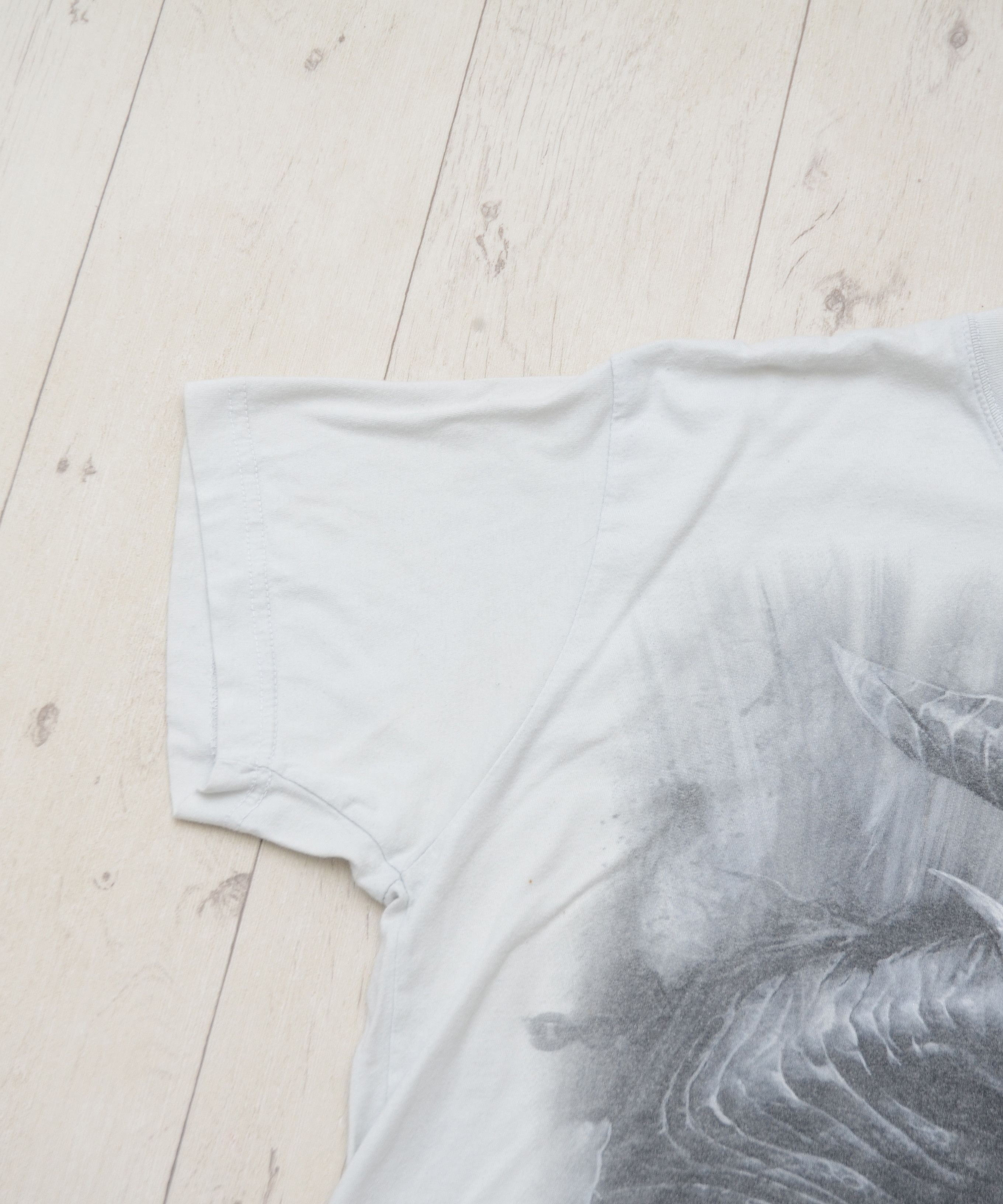 Japanese Brand × Vintage Y2K All Over Print Style Dragon T-Shirt Tee Spiral Direct Size US L / EU 52-54 / 3 - 5 Thumbnail