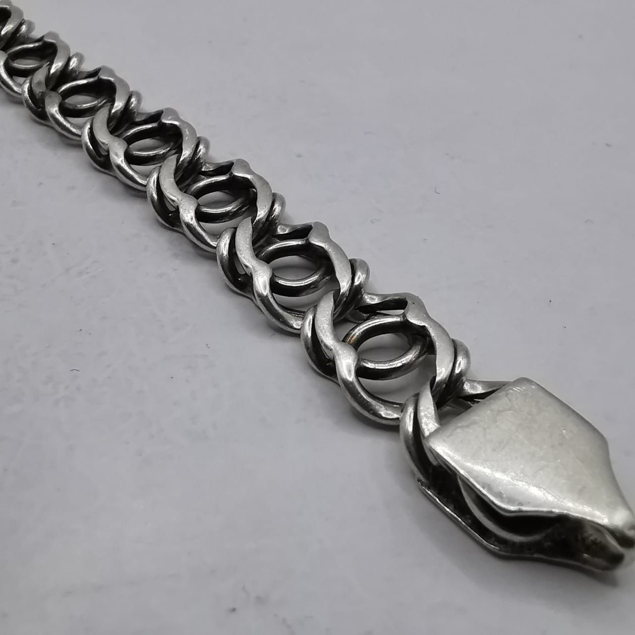 Sterling Silver Vintage Bracelet Jewelry,925 Sterling Silver,Handmade 24,65g Size ONE SIZE - 5 Thumbnail