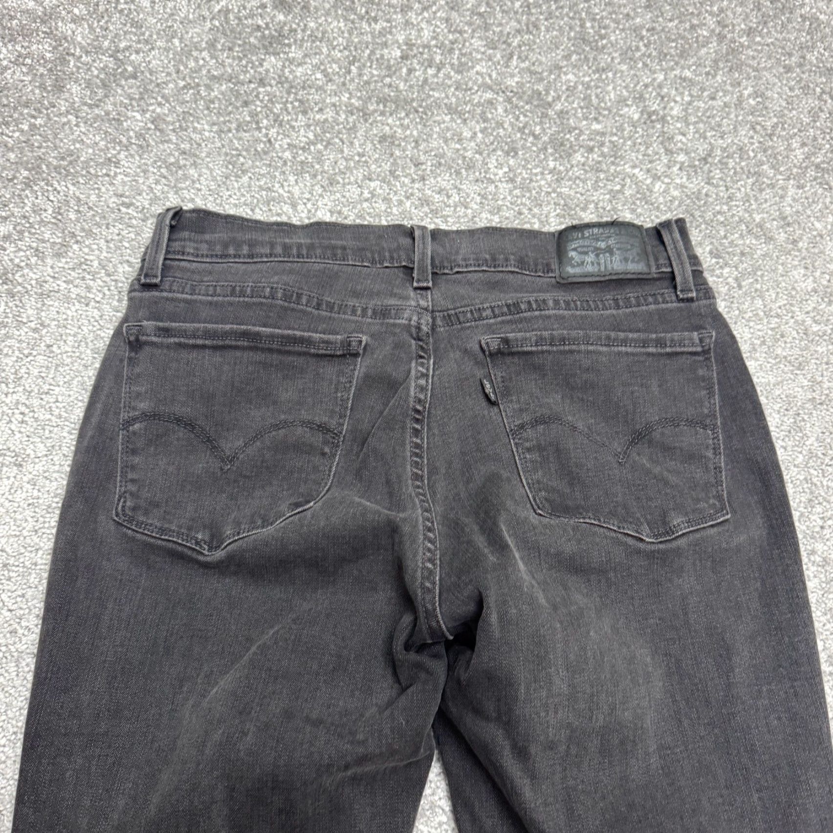 Levi's Levi's 710 Jeans Womens 30 Black Mid Rise Distressed Stretch Denim Skinny Pocket Zipper Button Size 30" / US 8 / IT 44 - 5 Thumbnail