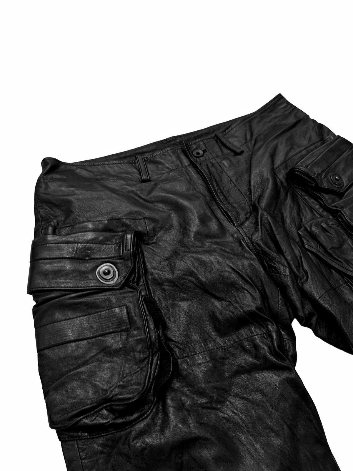 Julius GRAIL 2010 Goth-ik Lambskin Leather Gasmask Cargo Size US 34 / EU 50 - 6 Thumbnail
