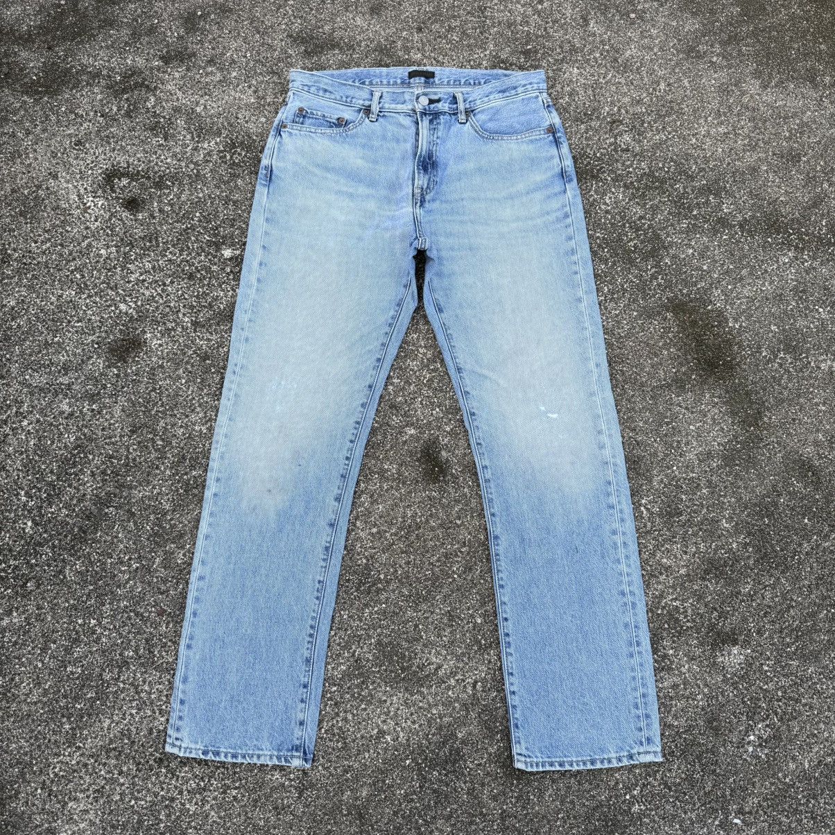 VINTAGE JAPANESE DENIM STRAIGHT FADED JEAN PANTS