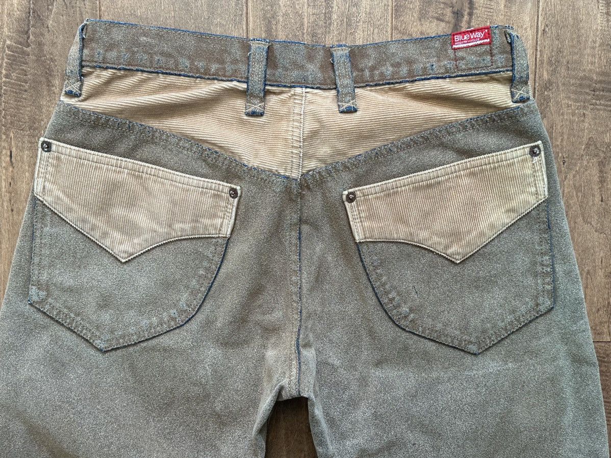 Japanese Brand Made in Japan Blue Way Denim Suede Causal Pants Size US 31 - 4 Thumbnail