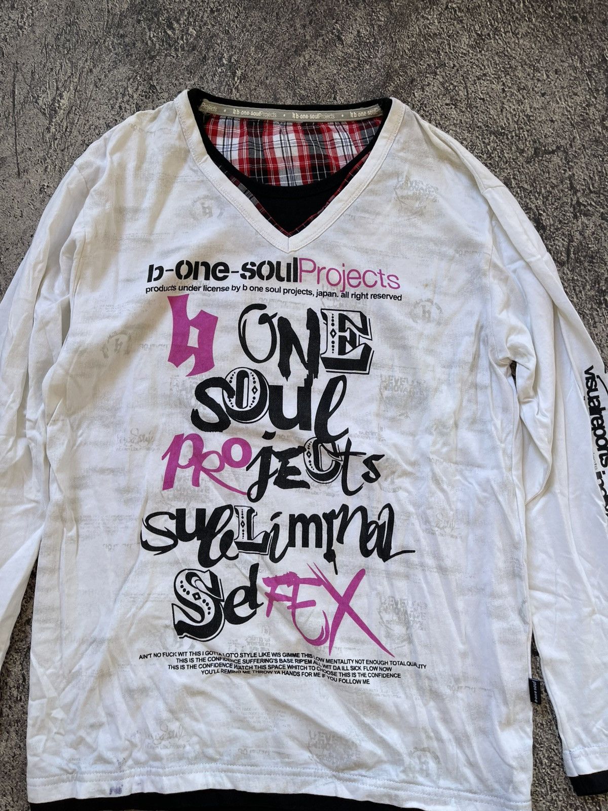 Japanese Brand Y2K B one soul ifsixwasnine longsleeve Size US M / EU 48-50 / 2 - 2 Thumbnail