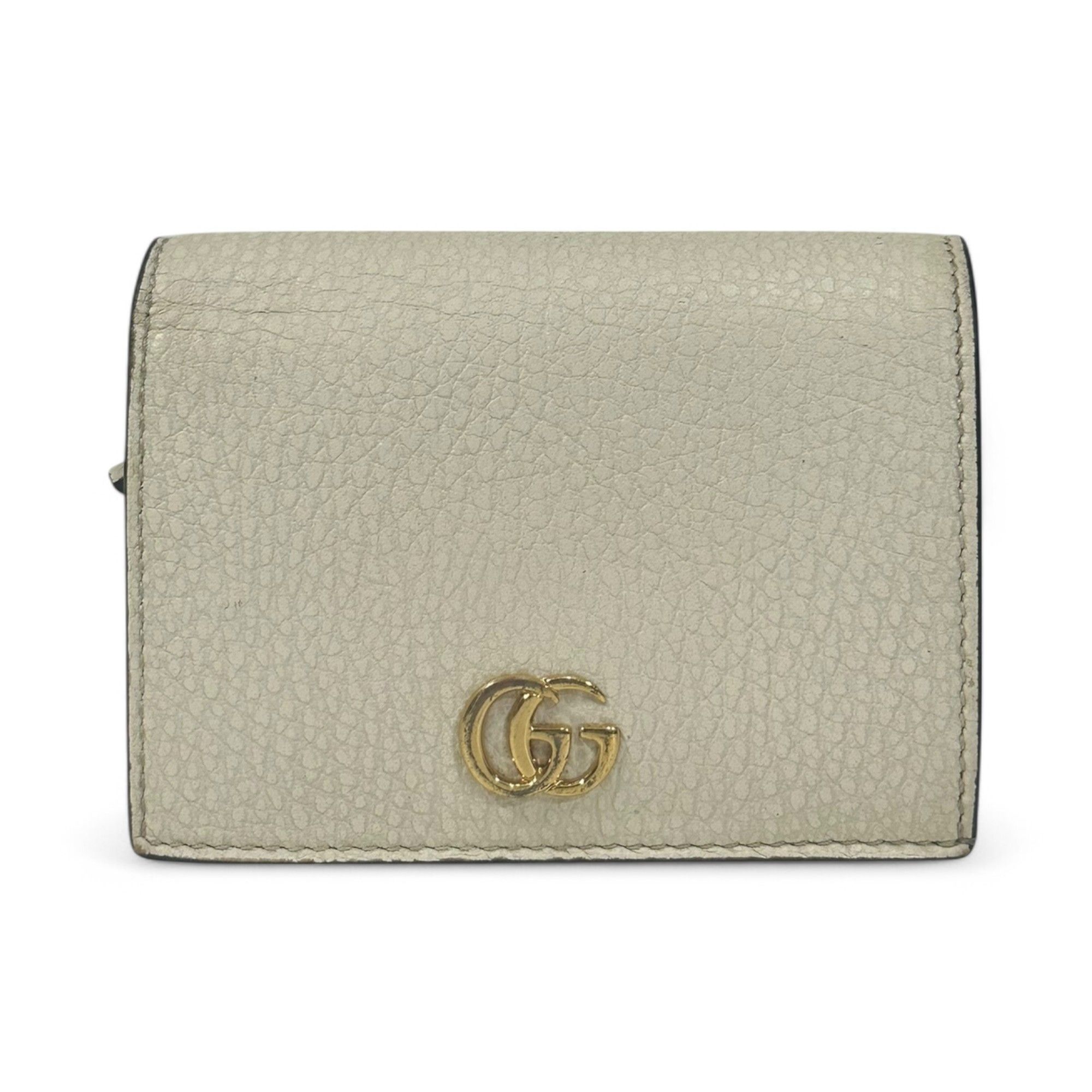 Gucci Gucci Wallet Marmont Supreme GG Monogram Ivory Leather Size ONE SIZE - 1 Thumbnail