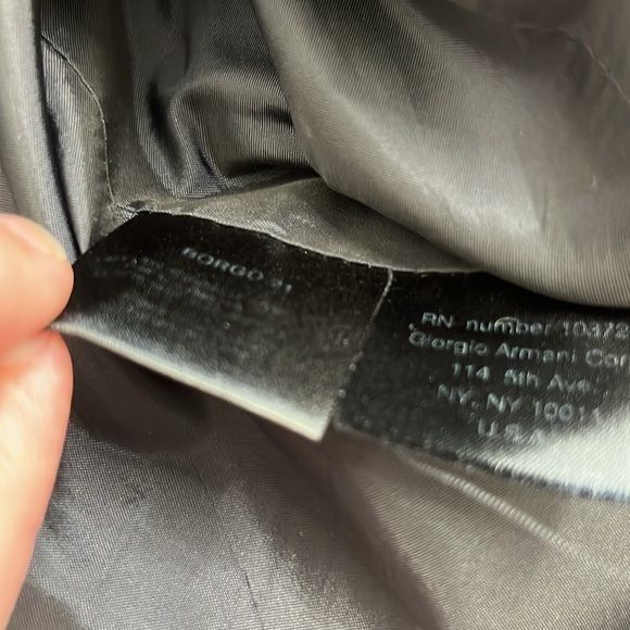 Giorgio Armani Giorgio Armani Pinstripe Pure New Wool 2 Pc 3 Button Suit Size 48L - 12 Thumbnail