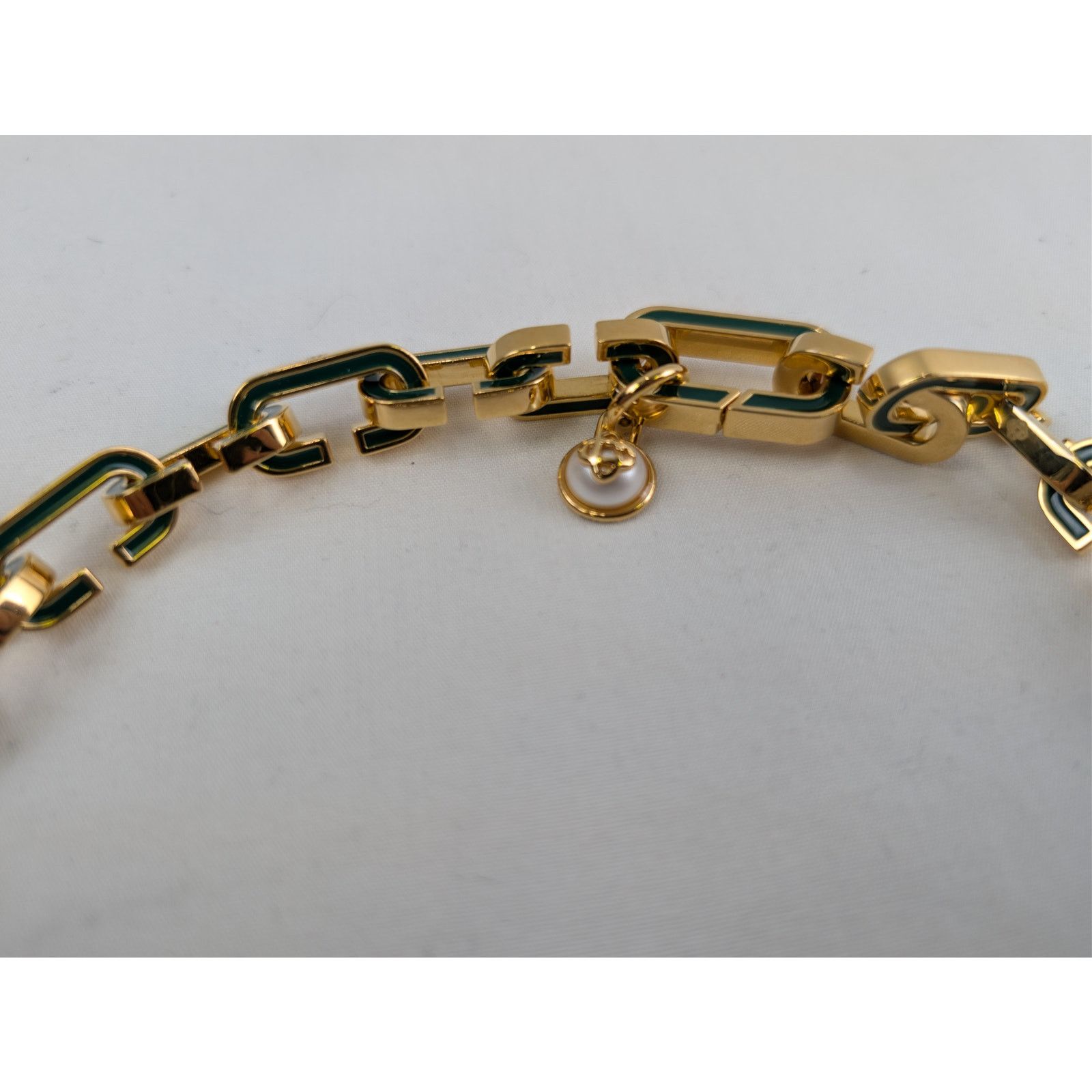 Casablanca o1rshd1 Size: OS / Brass / Enamel Bracelet in Green/Gold Size ONE SIZE - 5 Thumbnail