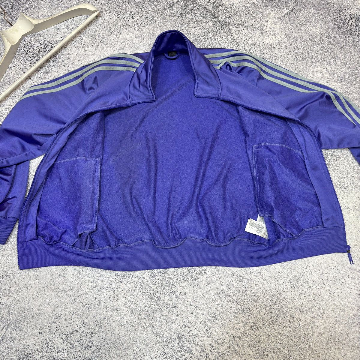 Adidas × Vintage Adidas Track Top Zip Purple L size Size US L / EU 52-54 / 3 - 9 Thumbnail