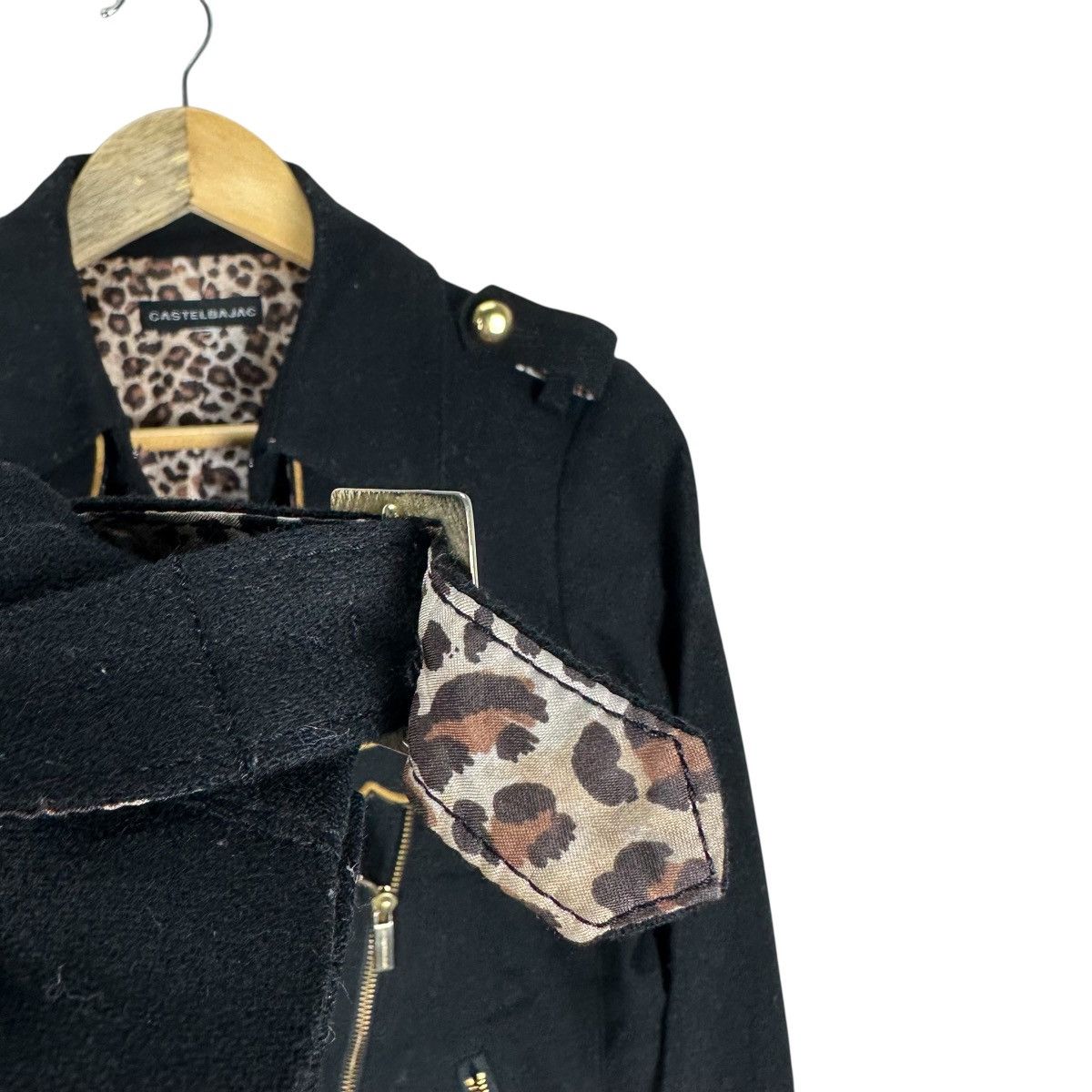 Jean Charles De Castelbajac CASTELBAJAC WOOL DOUBLE COLLAR LEOPARD JACKET Size S / US 4 / IT 40 - 5 Thumbnail