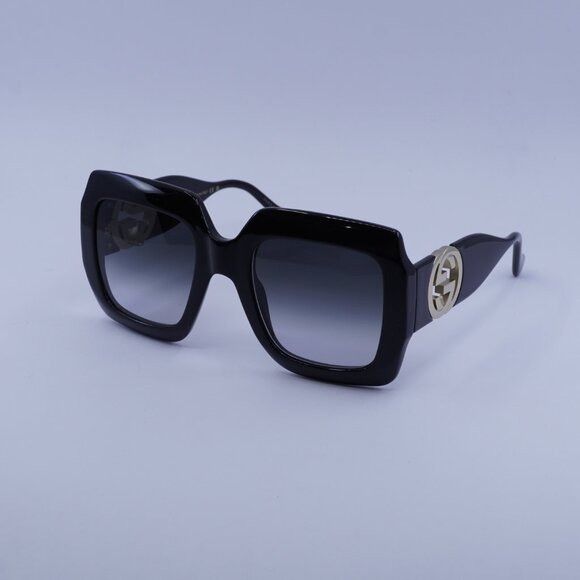 Gucci Gucci GG1022S 001 Sunglasses Black Square Frame, Grey Lenses Size ONE SIZE - 1 Thumbnail