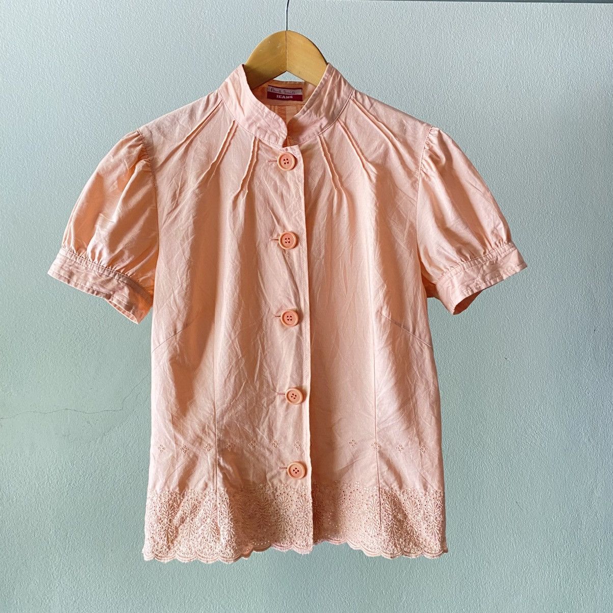 Paul Smith Paul Smith Peach Puff Blouse Size S / US 4 / IT 40 - 19 Thumbnail