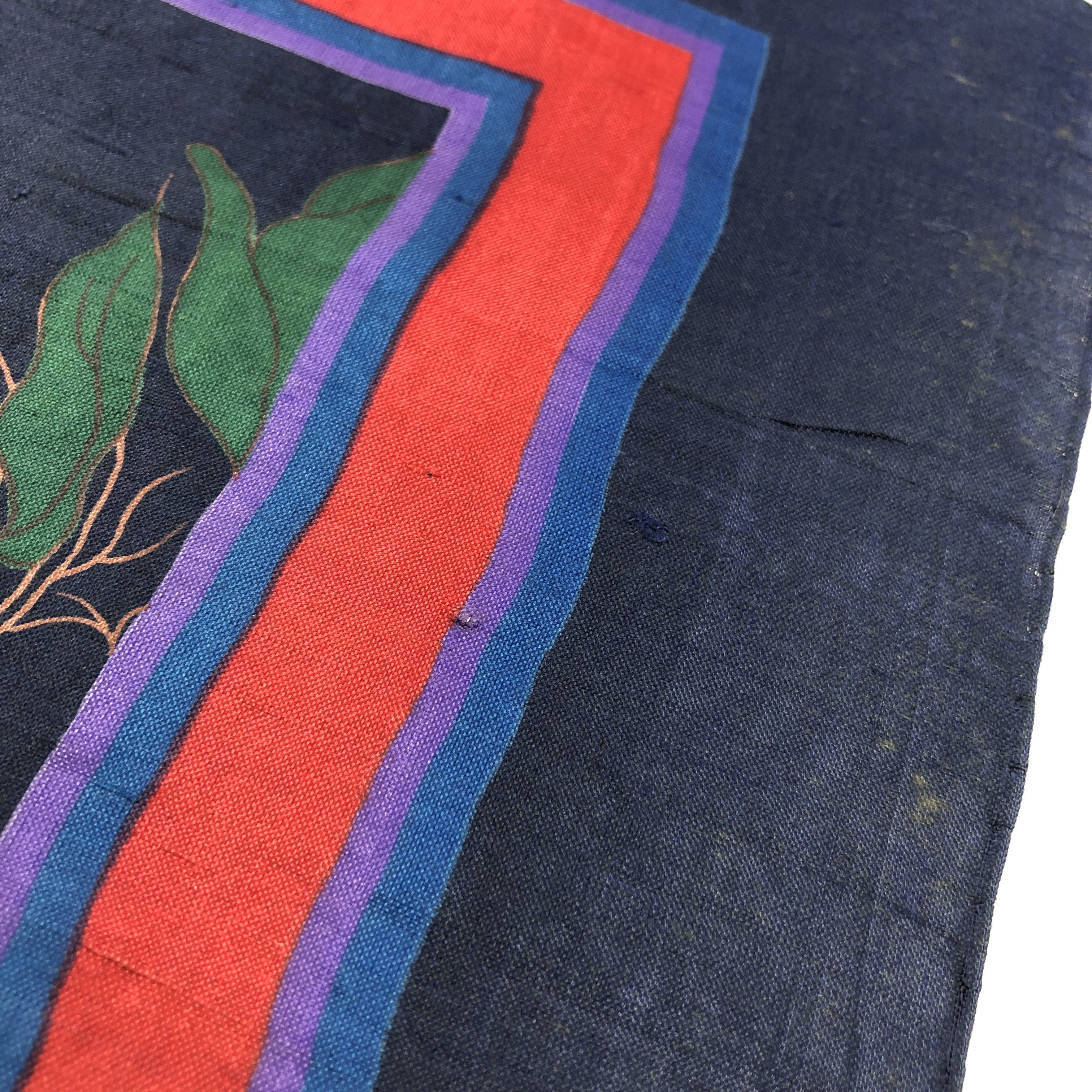 Vintage Vintage Floral Silk Handkerchief Bandana H3083 Size ONE SIZE - 13 Thumbnail