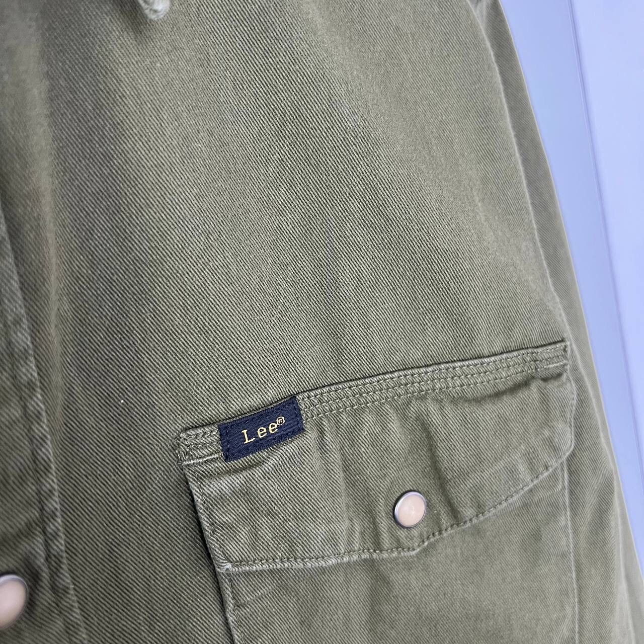 Lee Western Shirt Lee Vintage Military Khaki Y2k Button Up Size US L / EU 52-54 / 3 - 3 Thumbnail