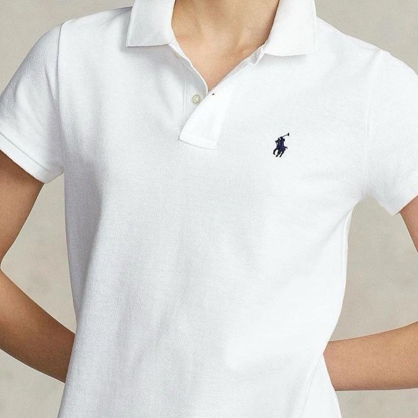 Ralph Lauren NWT Polo Ralph Lauren Womens Polo Shirt Dress White Large Size L / US 10 / IT 46 - 6 Thumbnail