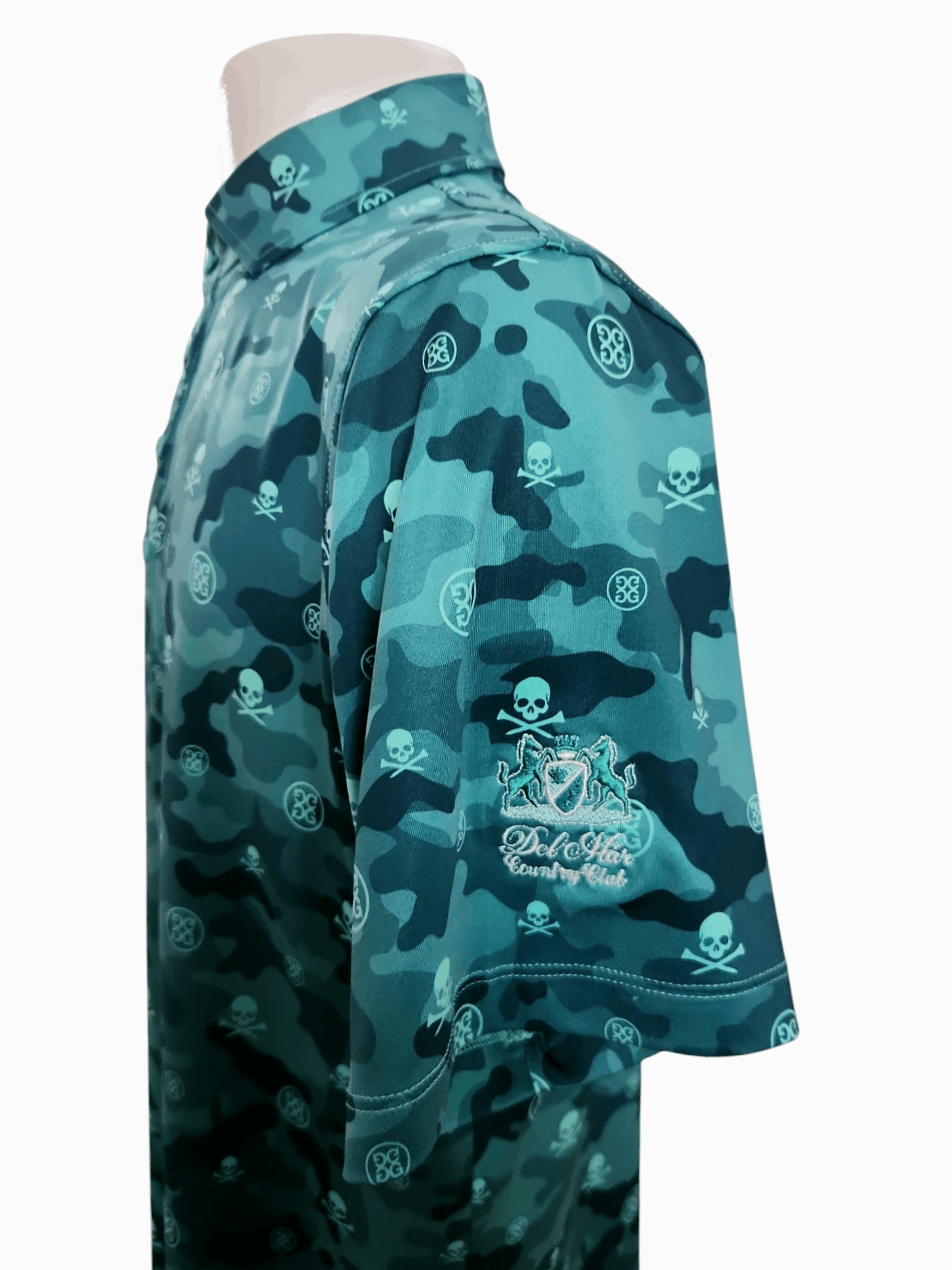 G/FORE G/Fore Golf Shirt Polo Icon Camo Tech Print Lotus Green Size US M / EU 48-50 / 2 - 3 Thumbnail