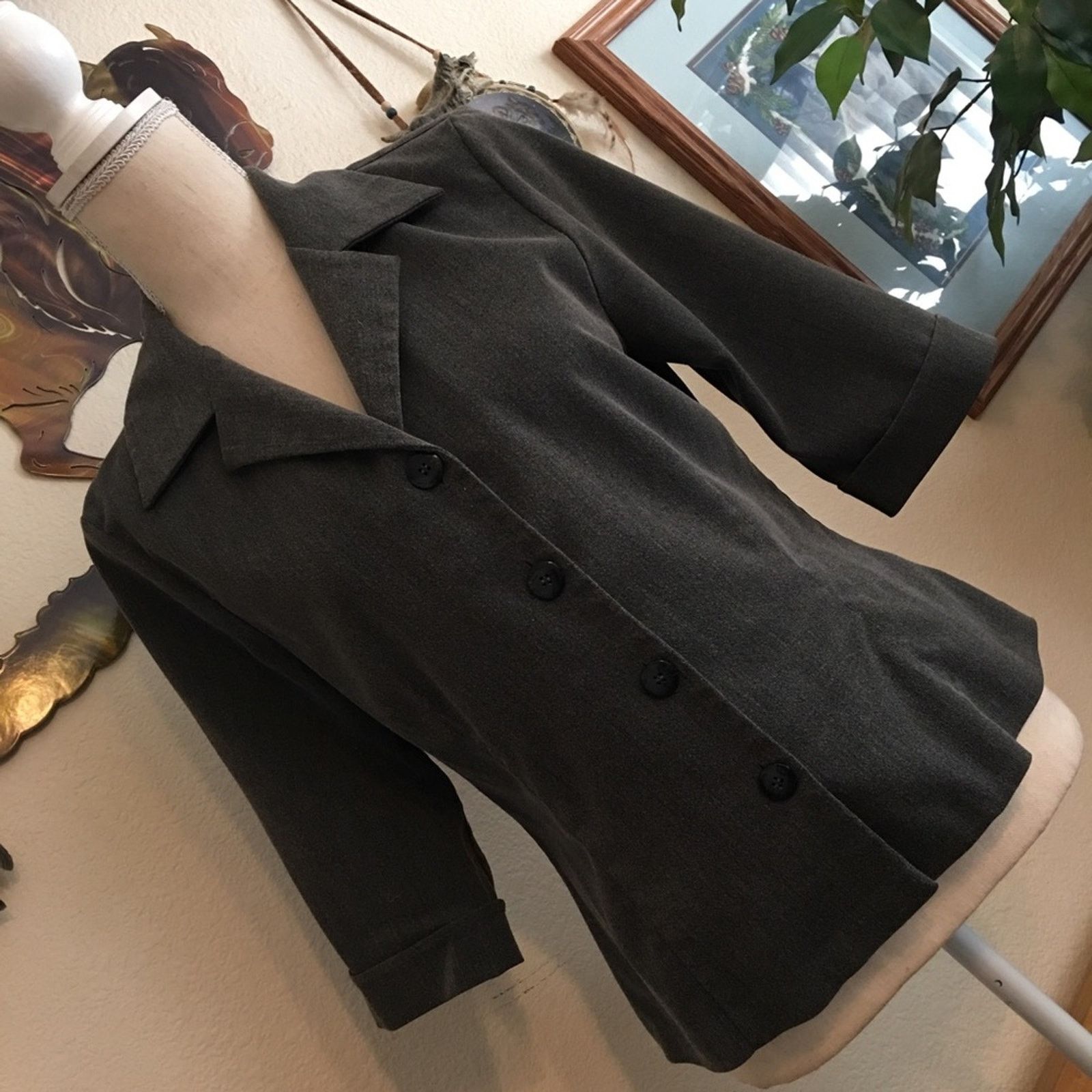 Other Mixit gray button front jacket 10 Size L / US 10 / IT 46 - 2 Thumbnail