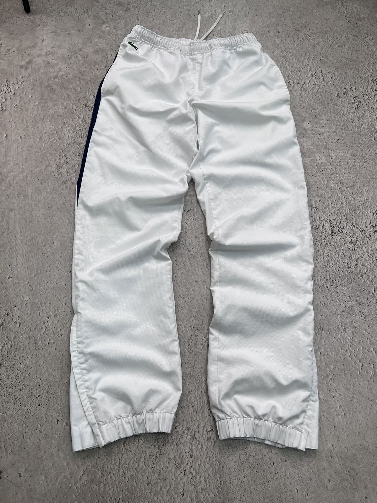 Japanese Brand × Lacoste Vintage Y2K Lacoste Nylon TRACK BAGGY pants 90s rare Size US 30 / EU 46 - 1 Thumbnail
