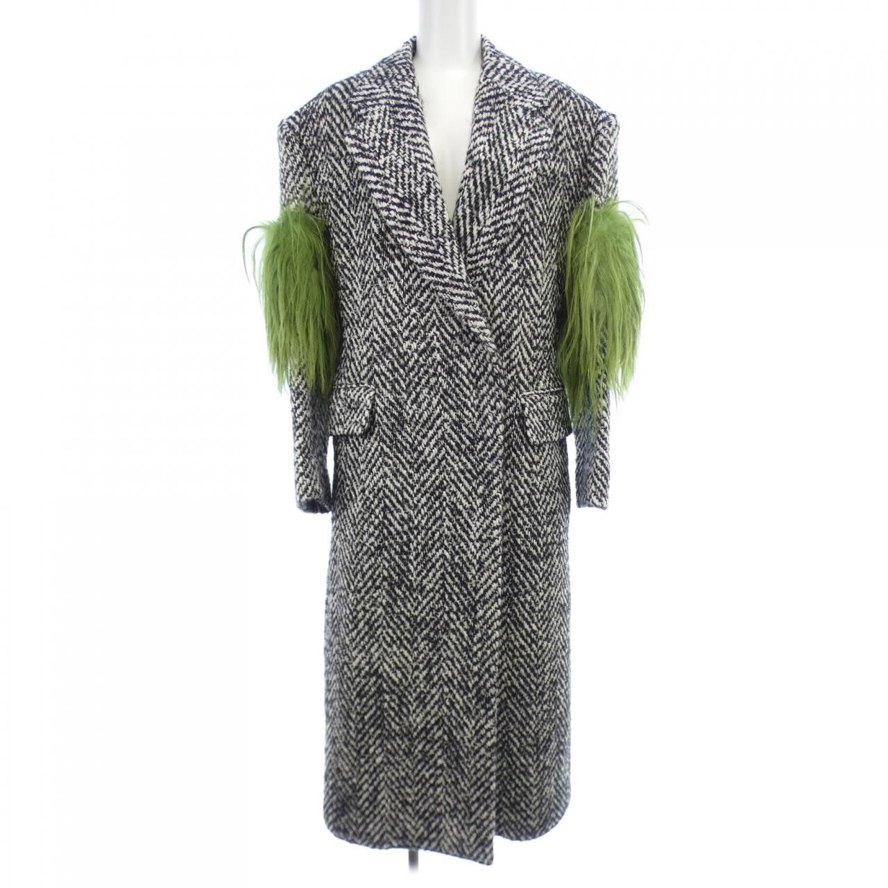 Prada Prada Prada Wool Coat Others Outerwear P655PP S222 114U DUTY FREE for USA Size ONE SIZE - 1 Thumbnail