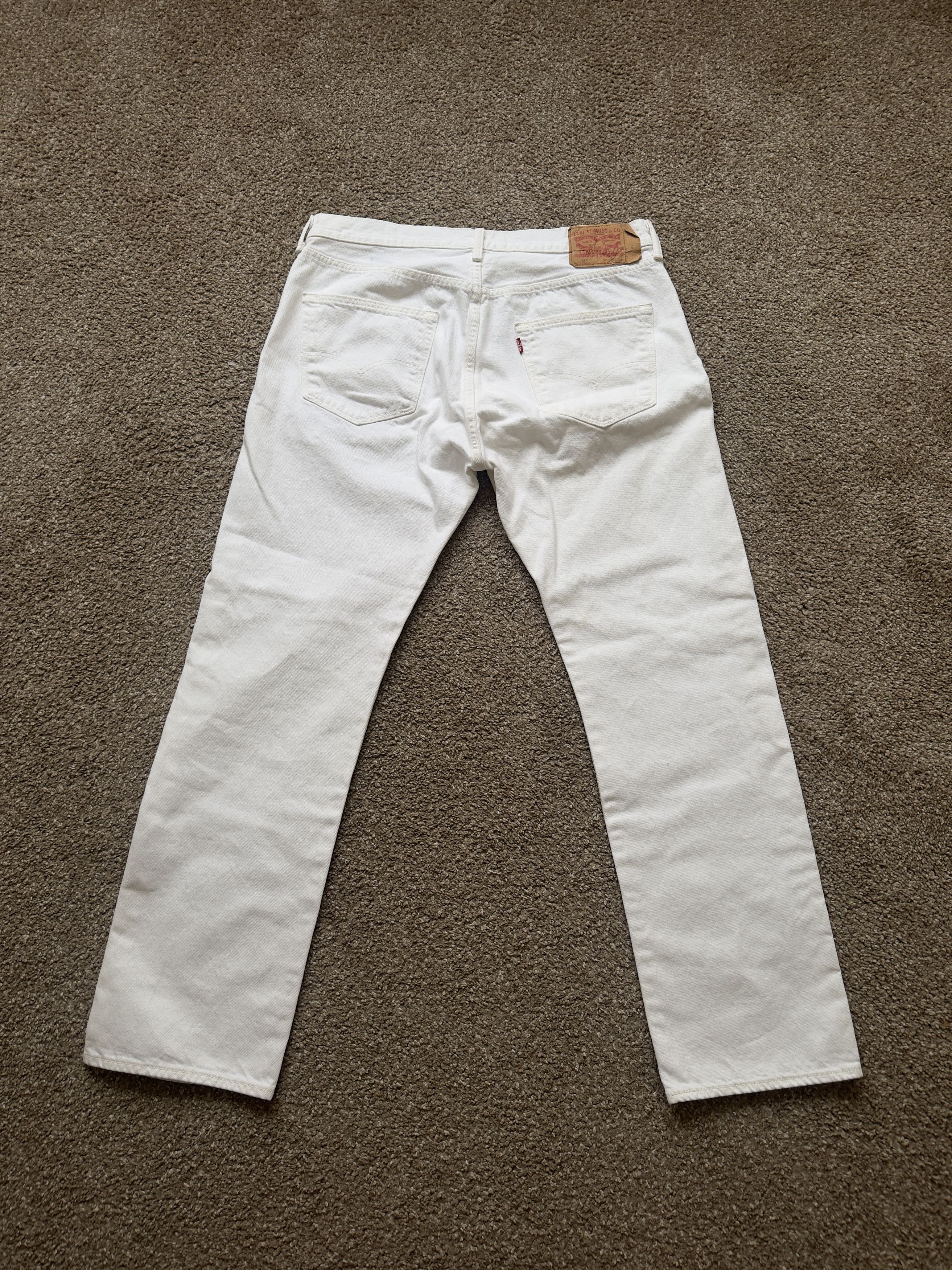 Levi's Levi 501s White 34x31 Size US 34 / EU 50 - 2 Thumbnail