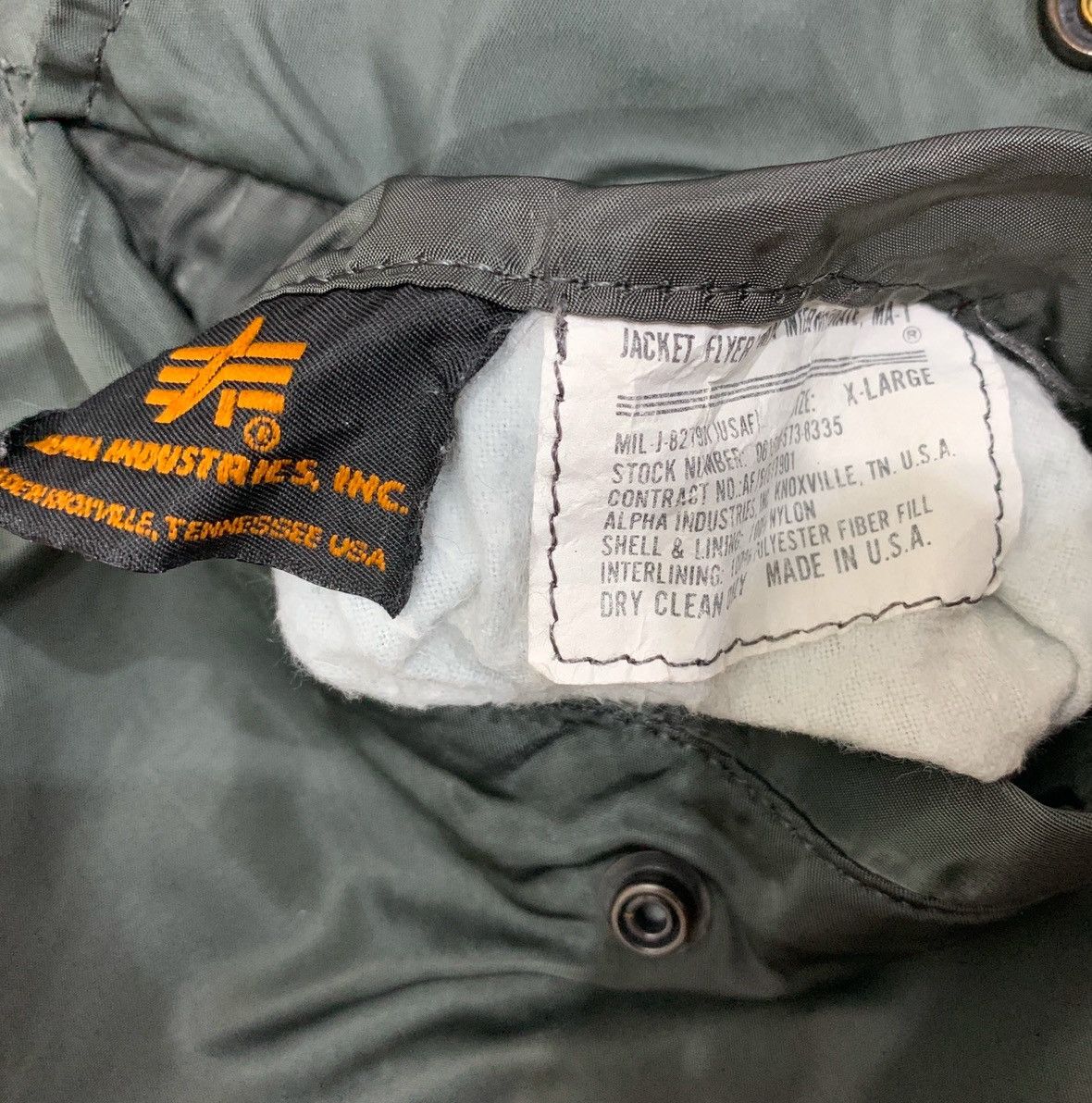 Alpha Industries VINTAGE USAF MA 1 FLIGHT BOMBER JACKET REVERSIBLE MILITARY Size US M / EU 48-50 / 2 - 15 Thumbnail