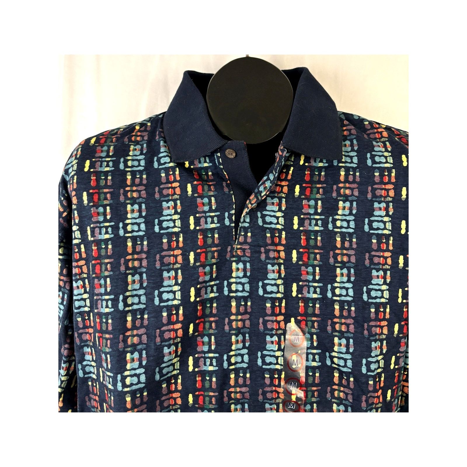 Robert Stock VTG Robert Stock Colorful Geometric Polo Shirt M Short Size US M / EU 48-50 / 2 - 6 Thumbnail