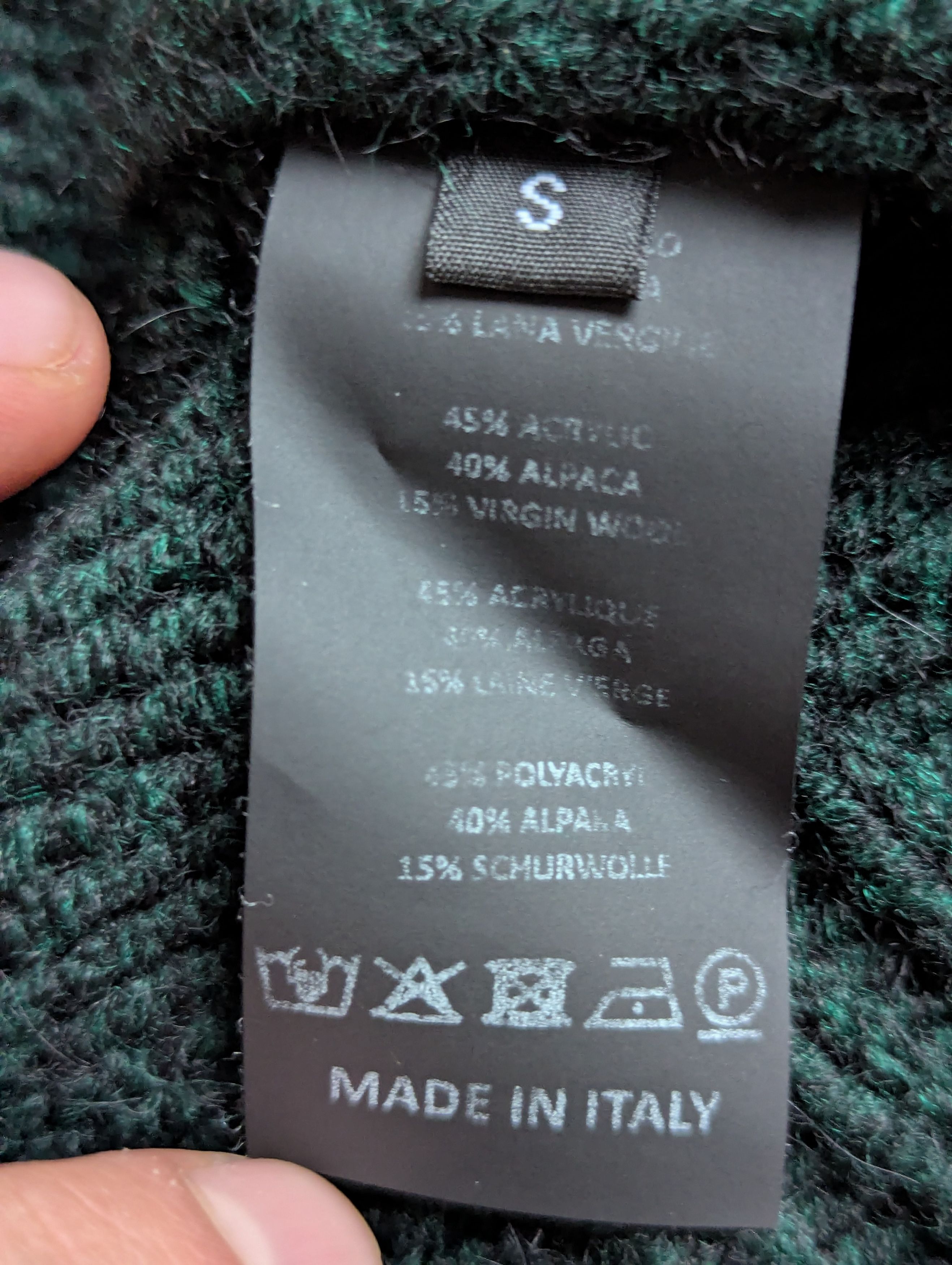 Raf Simons Raf Simons AW20/21 Letter Patch Knit Sweater — Dark Green Size US S / EU 44-46 / 1 - 7 Thumbnail