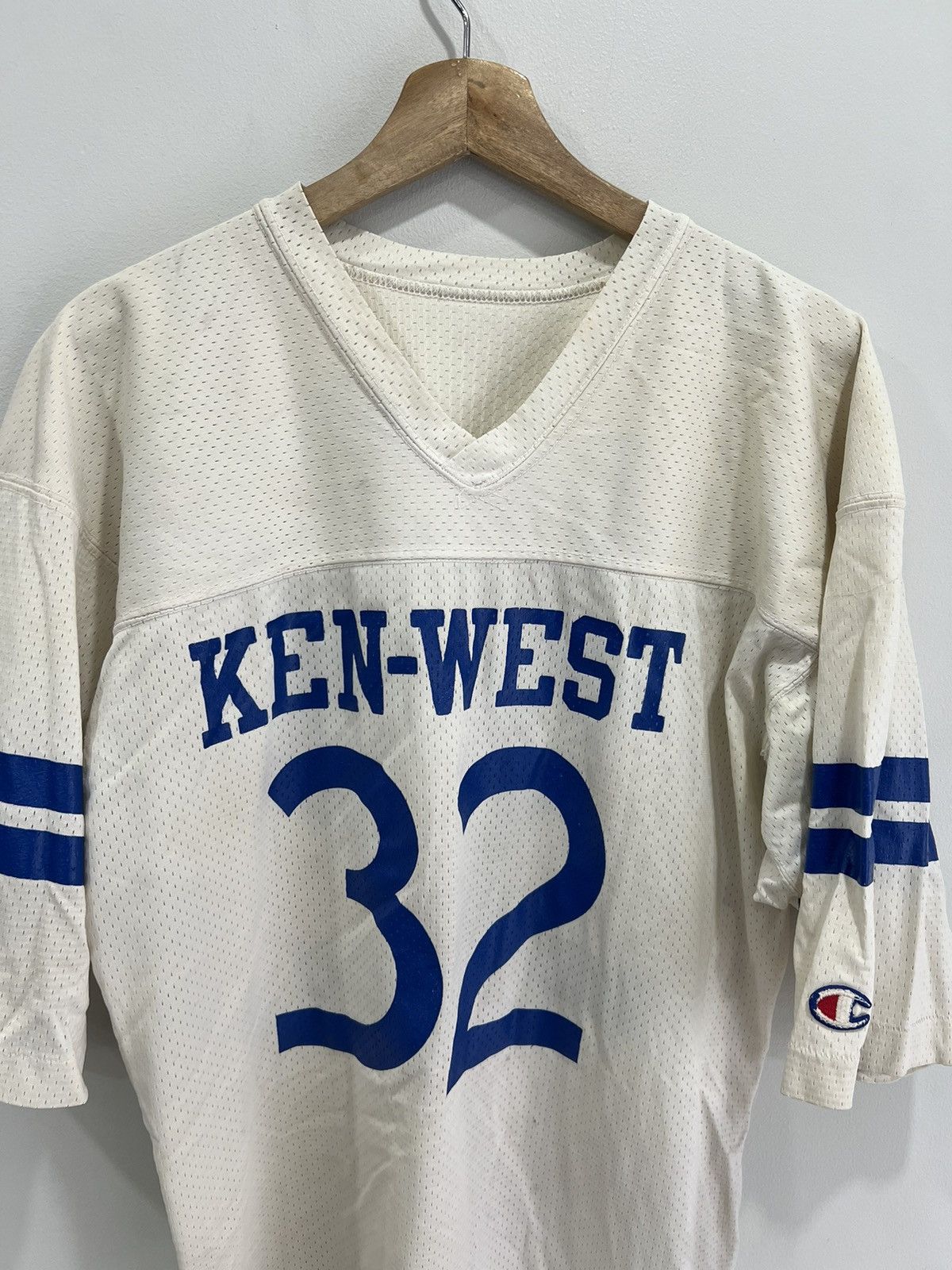 Champion Vintage Champion Football Jersey Ken West kenmore sweater Size US L / EU 52-54 / 3 - 3 Thumbnail