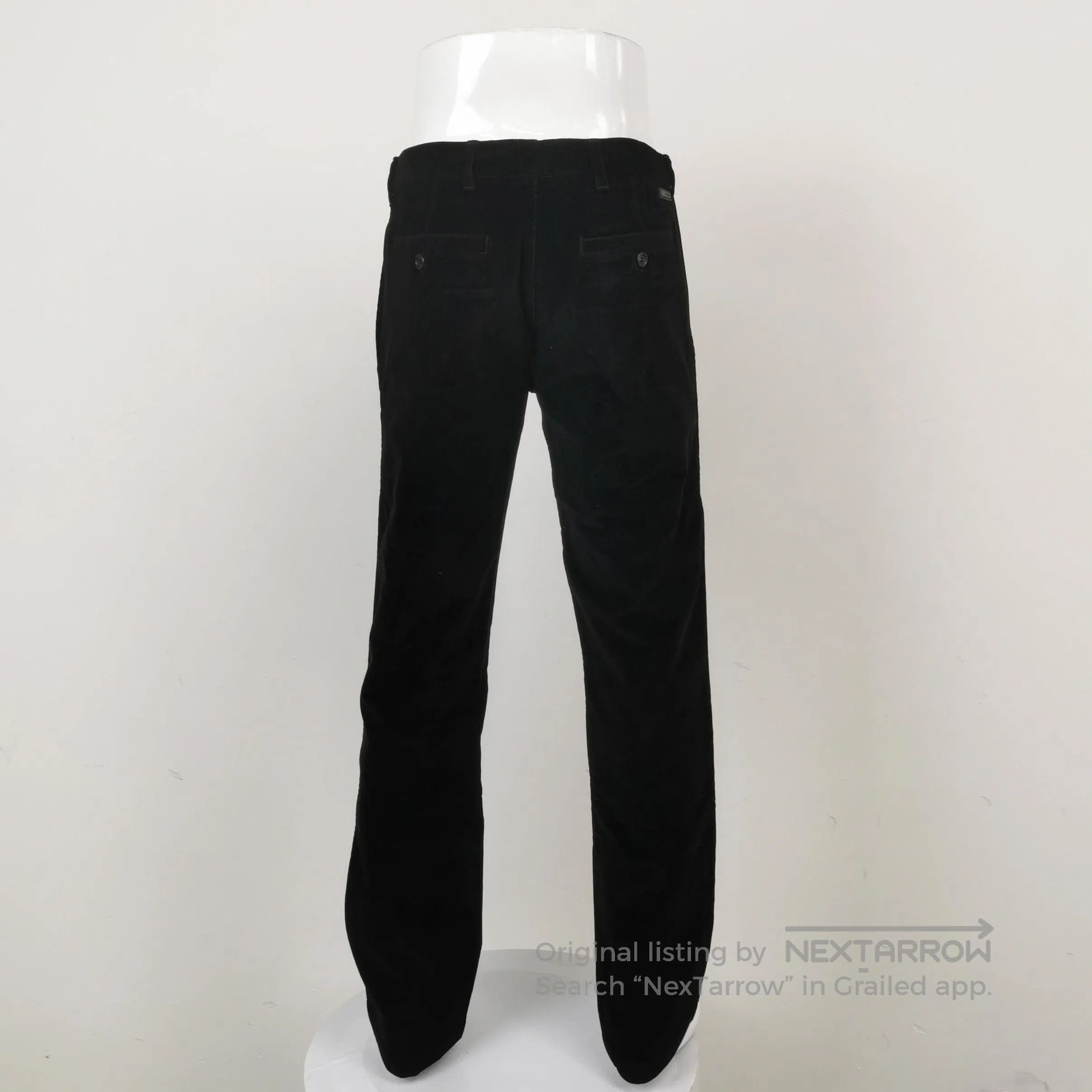Prada Prada Black Slim Fit Cotton Trousers . Size 41" - 2 Thumbnail
