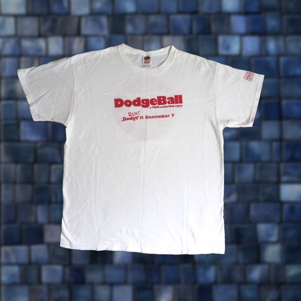 Fruit Of The Loom VINTAGE Fruit of the Loom Dodgeball Movie Promo Comedy White Tee T-Shirt Mens XL Size US XL / EU 56 / 4 - 1 Thumbnail